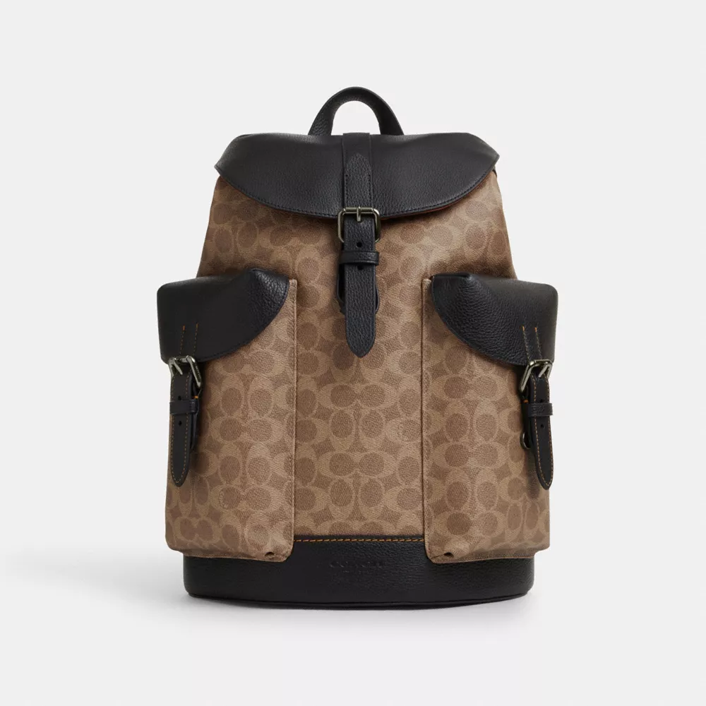 Рюкзак COACH Warner Backpack In Signature Canvas