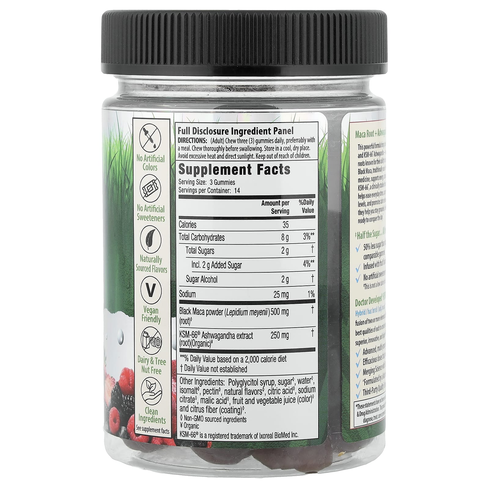 Irwin Naturals, корень маки и ашваганда, со вкусом ягод, 42 жевательных таблетки