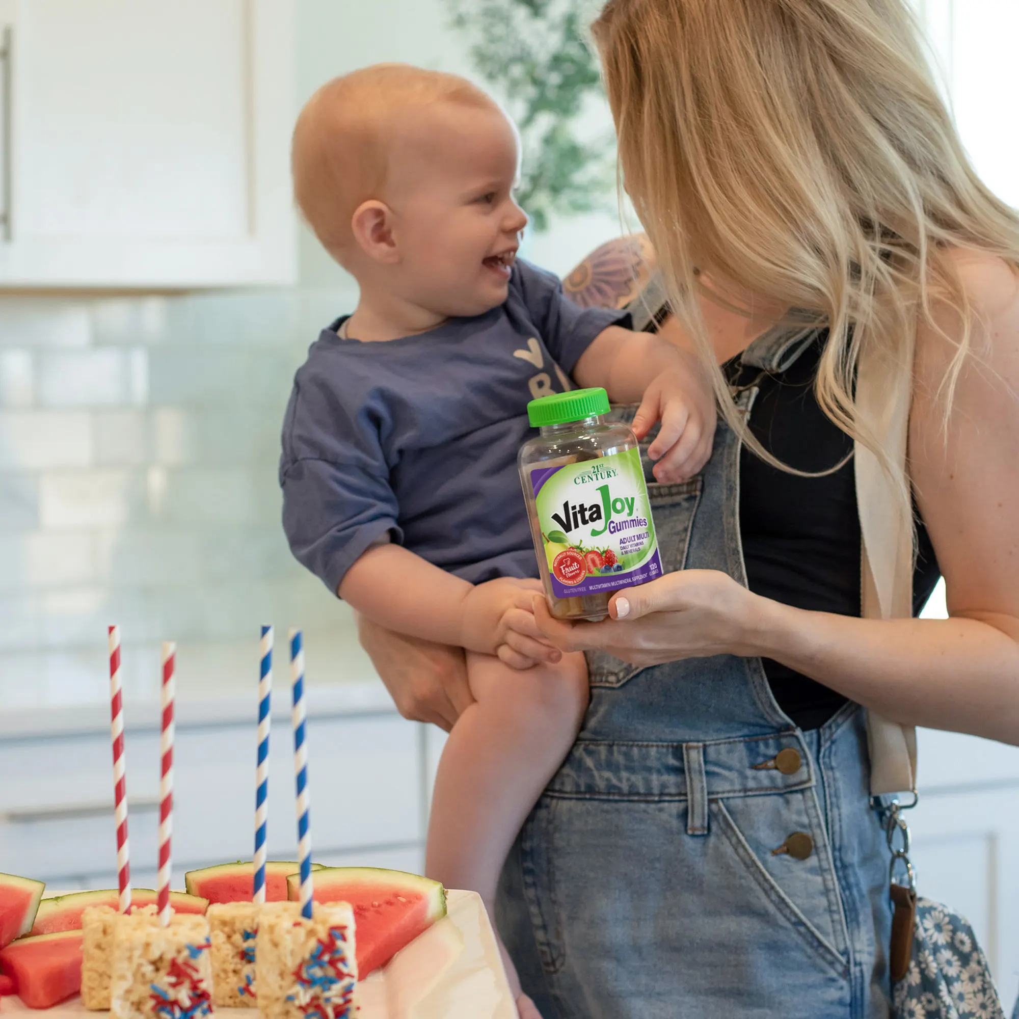 21st Century, VitaJoy, мультивитамины для взрослых, с фруктовым вкусом, 120 жевательных таблеток