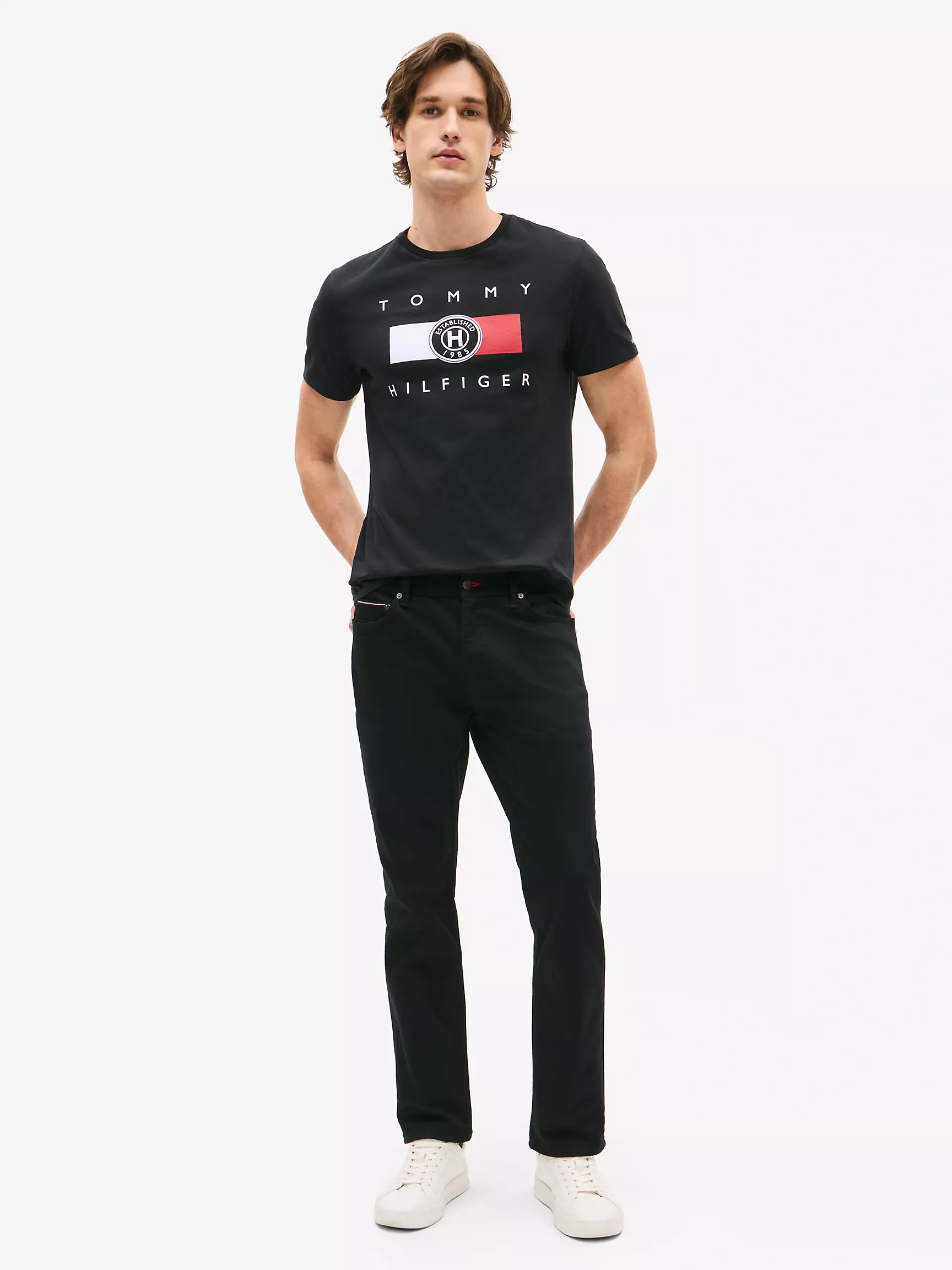 Мужская футболка Tommy Hilfiger, Футболка с логотипом в круге Hilfiger