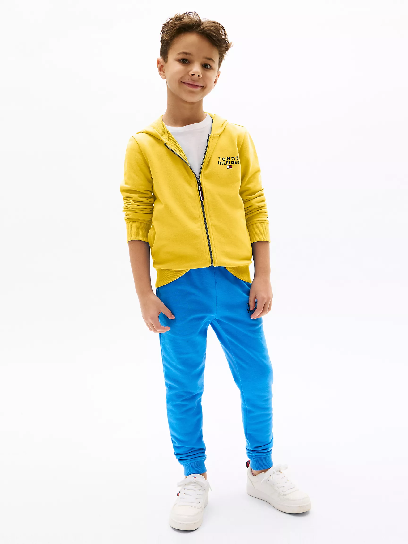 Худи для мальчика Tommy Hilfiger, Детское худи на молнии с логотипом Hilfiger
