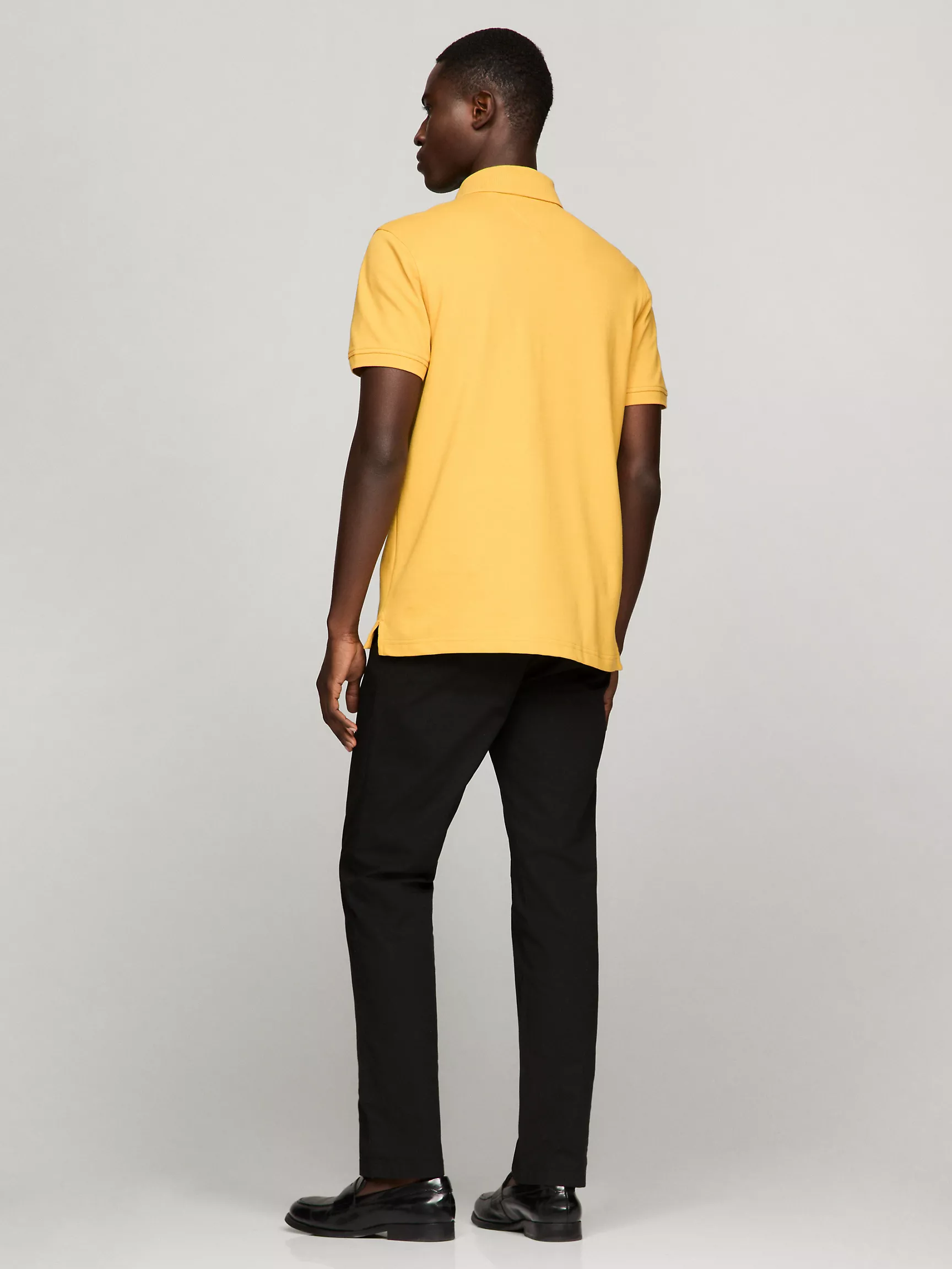 Мужское поло Tommy Hilfiger, Приталенное эластичное поло из пике