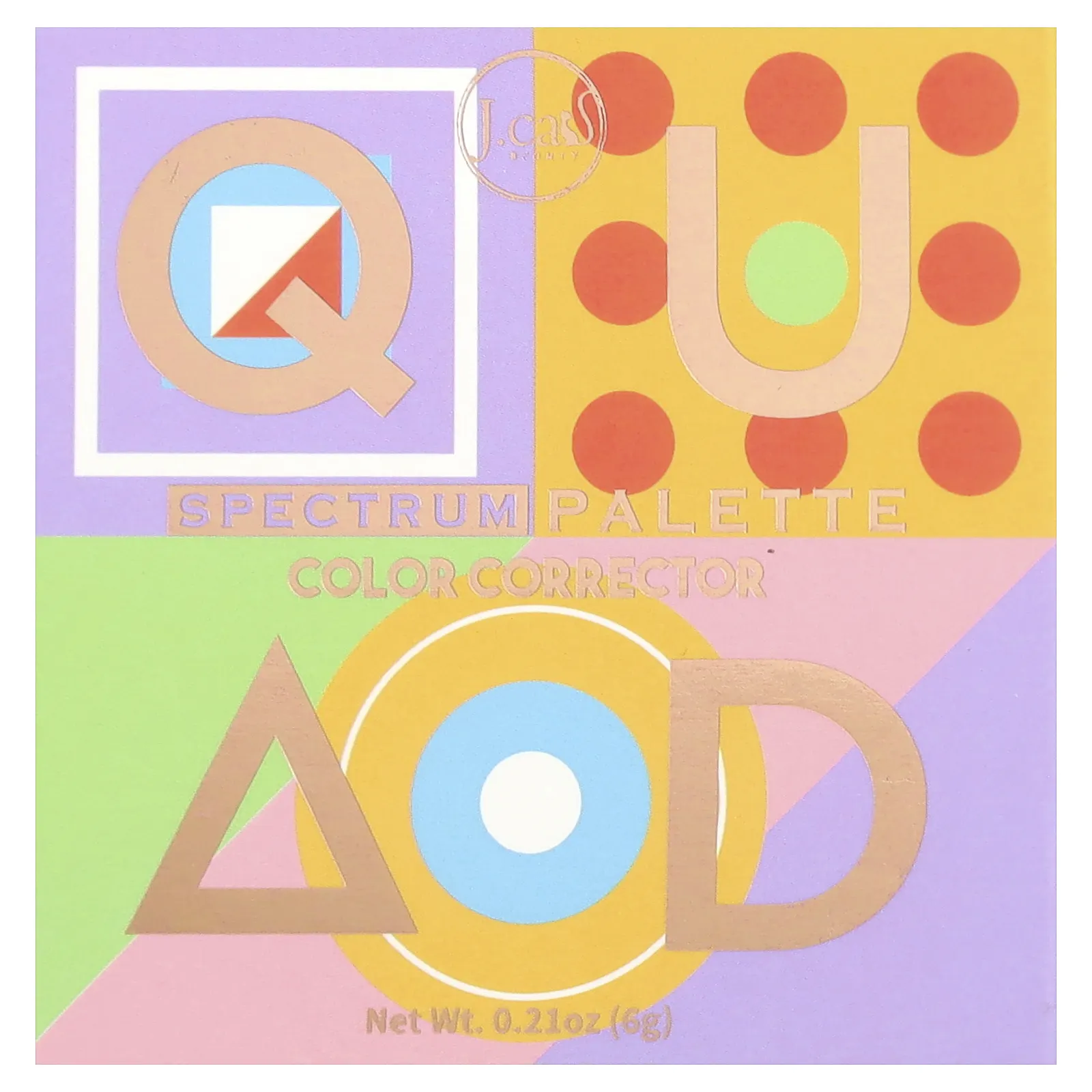 J.Cat Beauty, QUAD Spectrum, корректор цвета лица, QSP103, 6 г (0,21 унции)