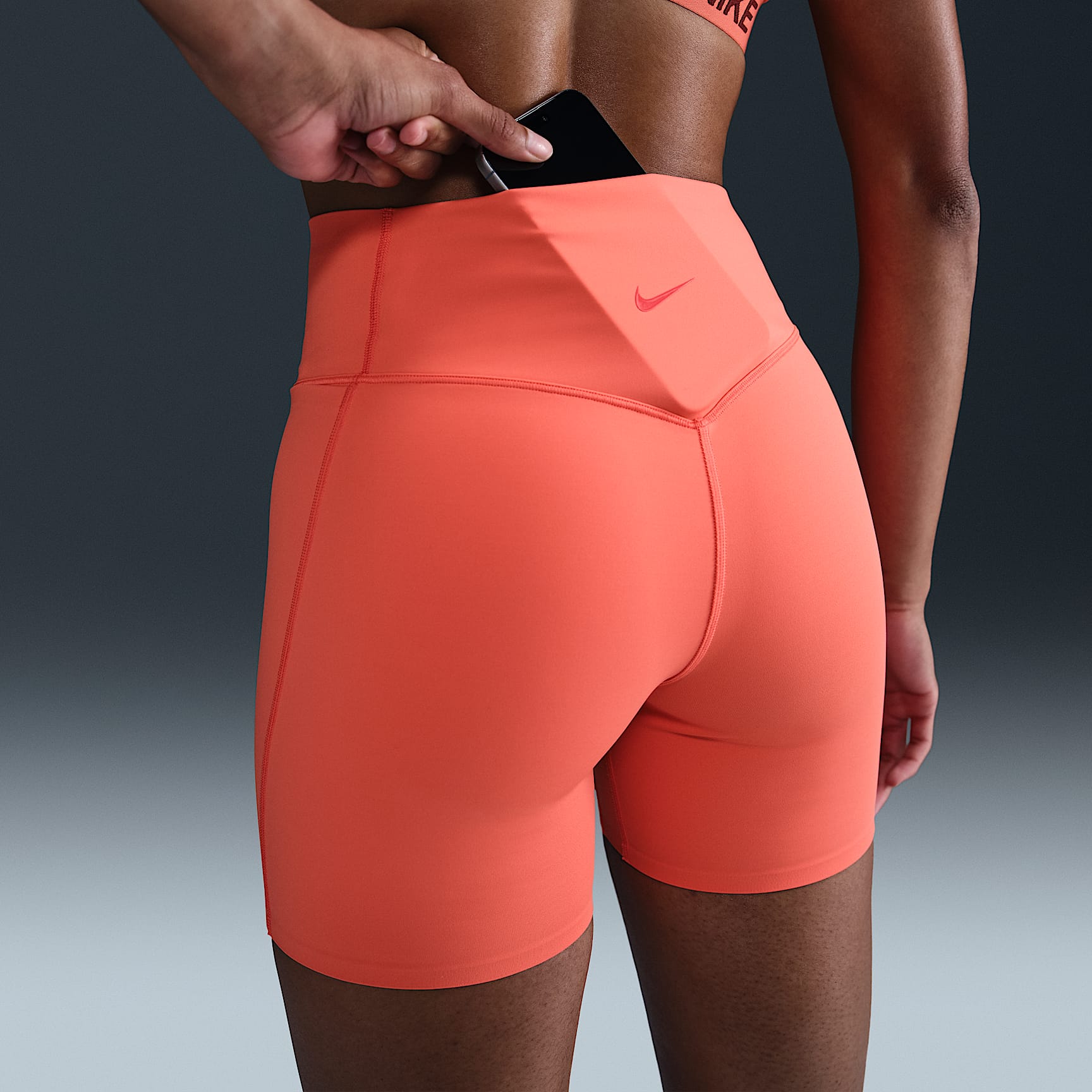 Nike Universa Women's Medium-Support High-Waisted 5" Biker Shorts with Pockets