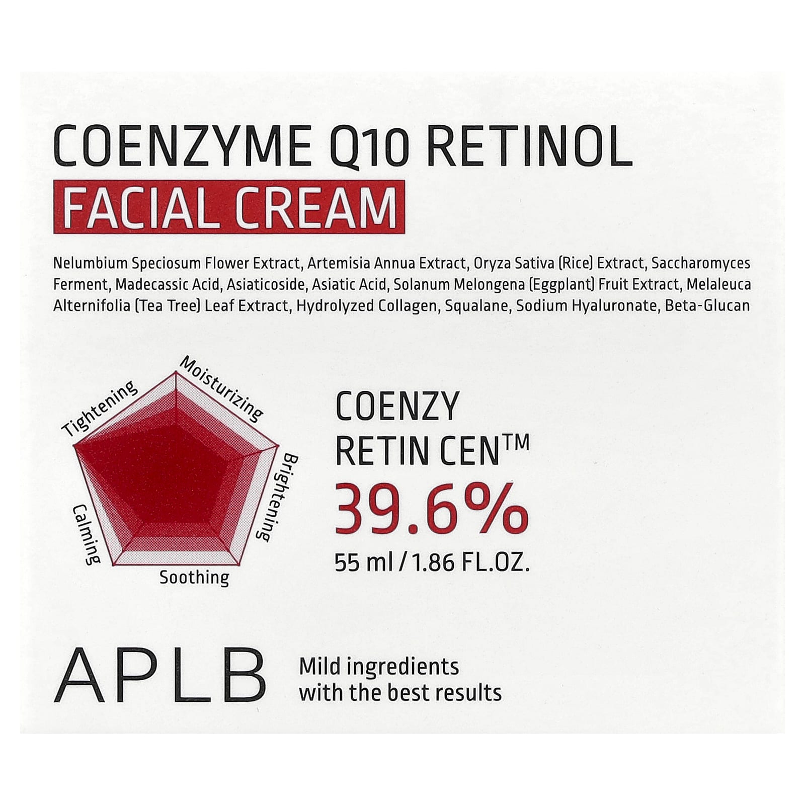 APLB, Крем для лица с коэнзимом Q10 и ретинолом, 55 мл (1,86 жидк. Унции)