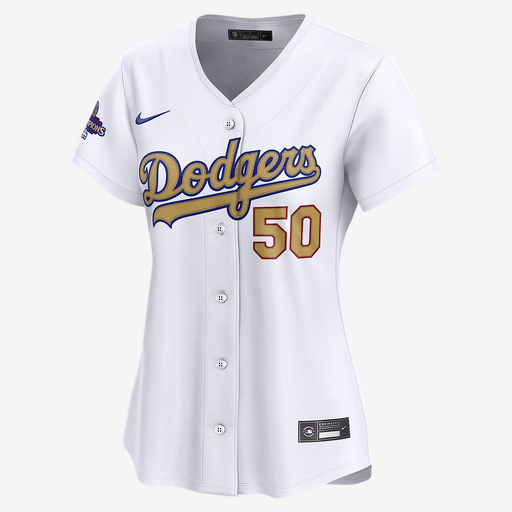 Mookie Betts Los Angeles Dodgers 2024 World Series Champions Gold Women’s Nike Dri-FIT ADV MLB Limited Jersey