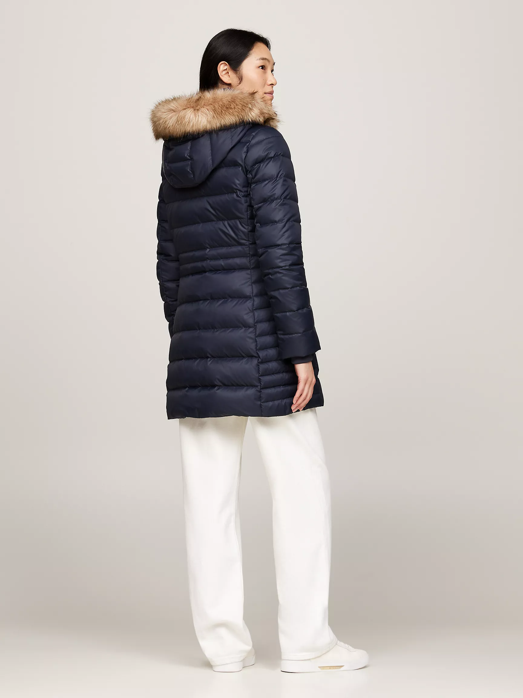 Женское пальто Tommy Hilfiger, Водоотталкивающее пуховое пальто с капюшоном