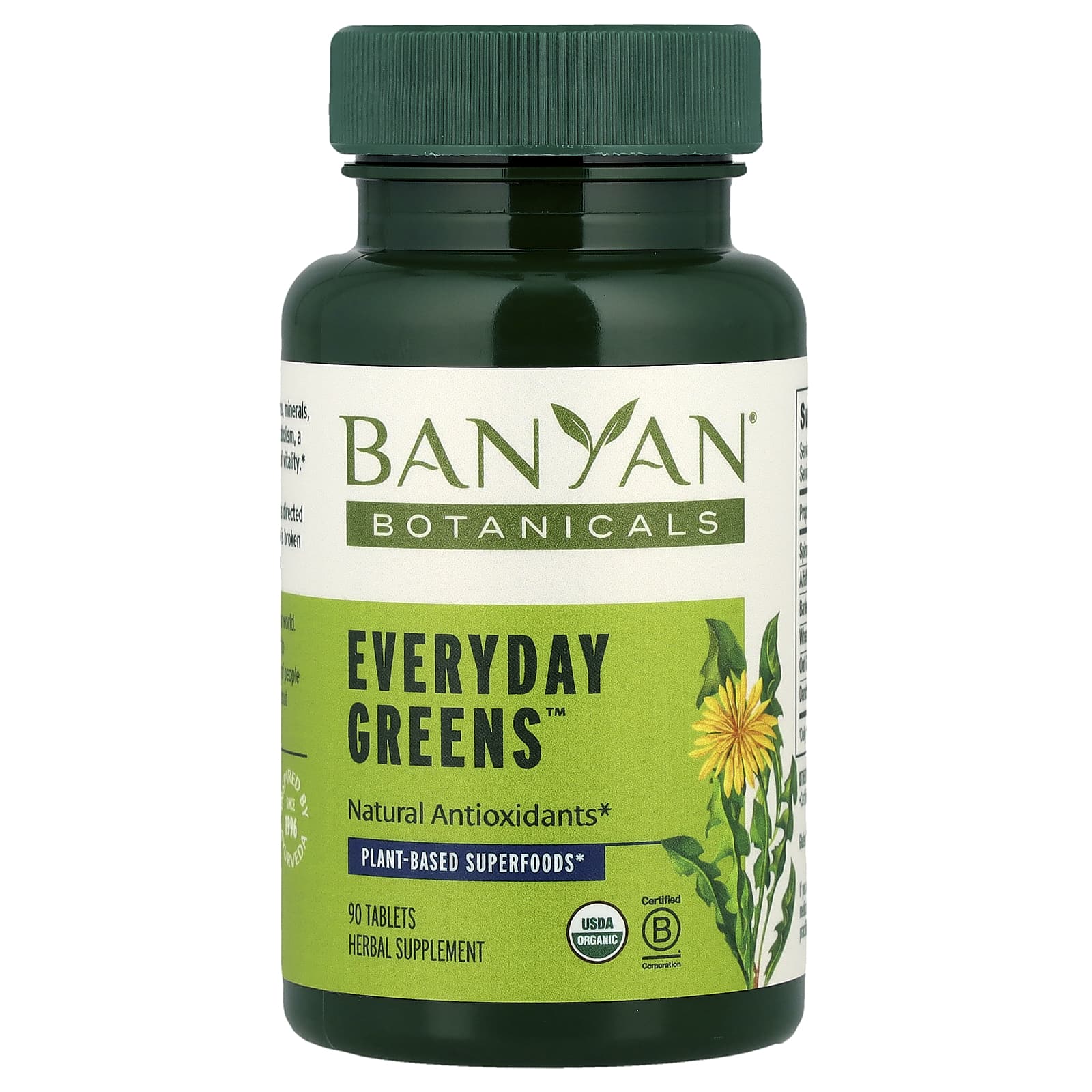 Banyan Botanicals, Everyday Greens ™, 90 таблеток