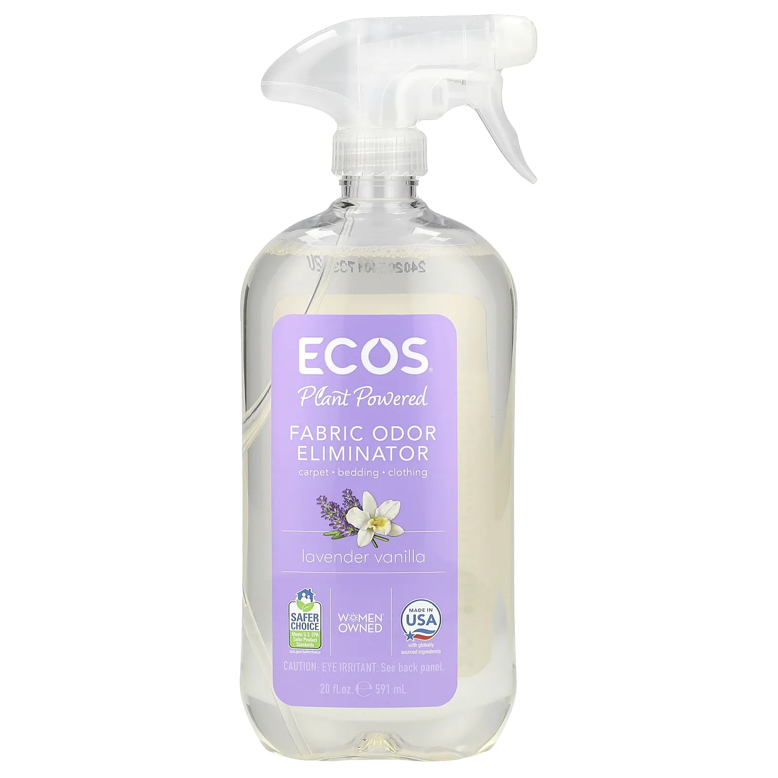 Earth Friendly Products, Ecos Breeze, освежитель тканей и устранение запахов, лаванда и ваниль, 591 мл (20 жидк. Унций)