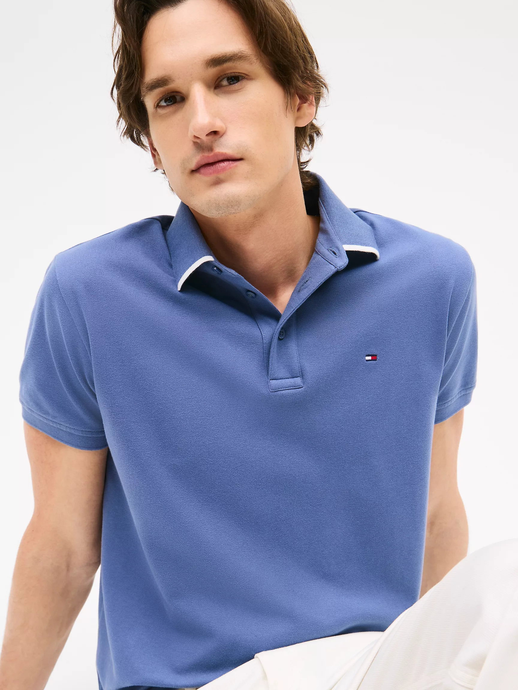 Мужское поло Tommy Hilfiger, Стандартное поло с логотипом под воротником