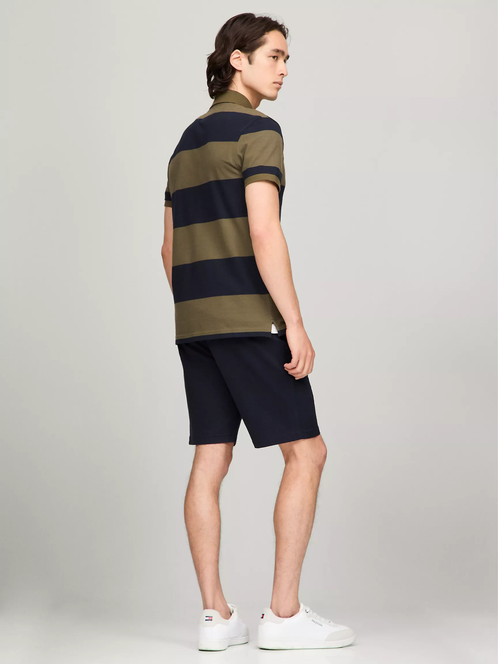 Мужское поло Tommy Hilfiger, Приталенное поло в регбийную полоску