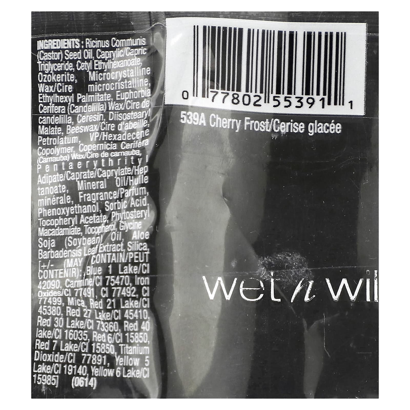 wet n wild, шелковая помада, оттенок 539A «Вишня», 3,6 г (0,13 унции)