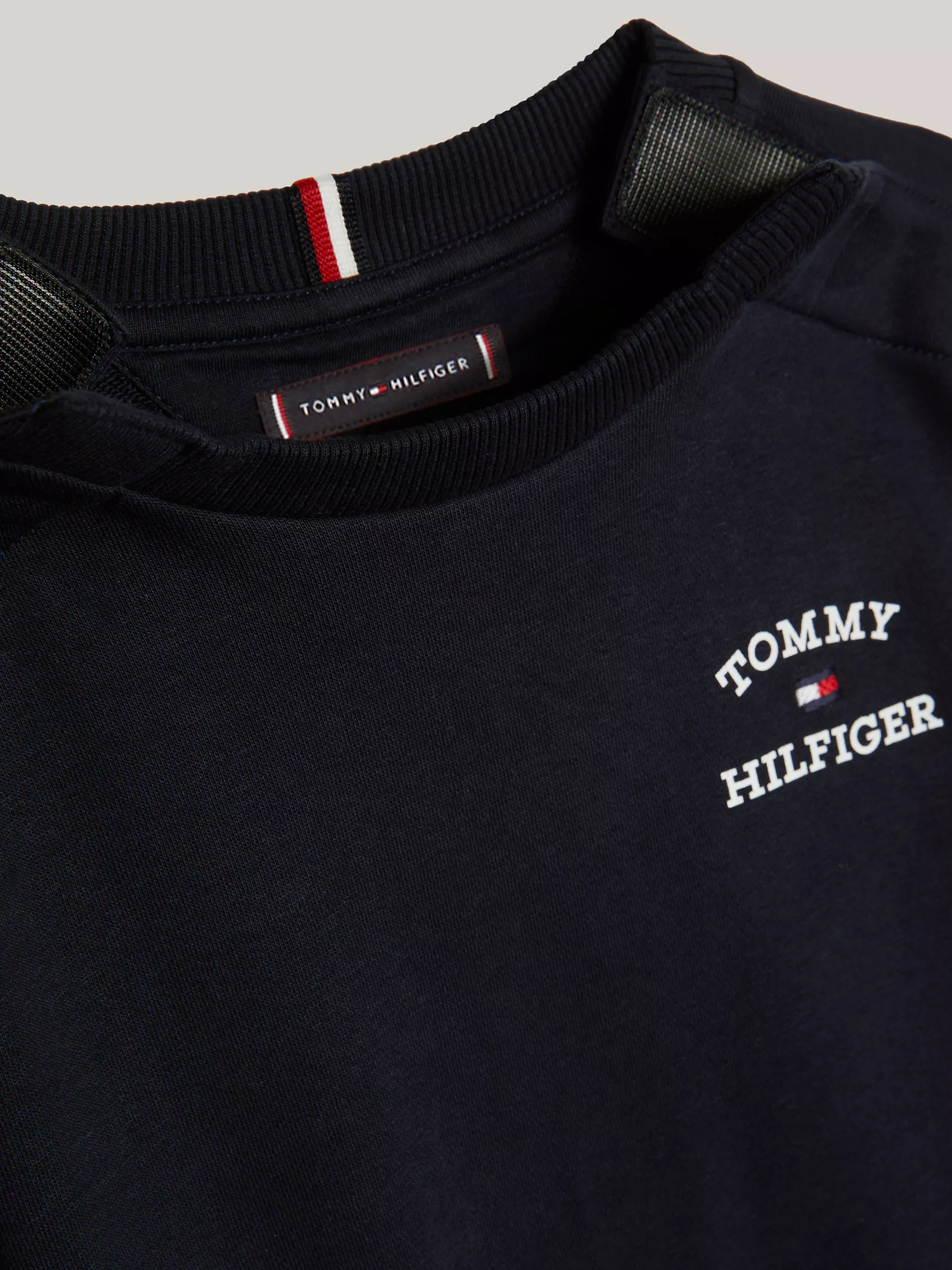 Толстовка для мальчика Tommy Hilfiger, Детский свитшот с логотипом Hilfiger