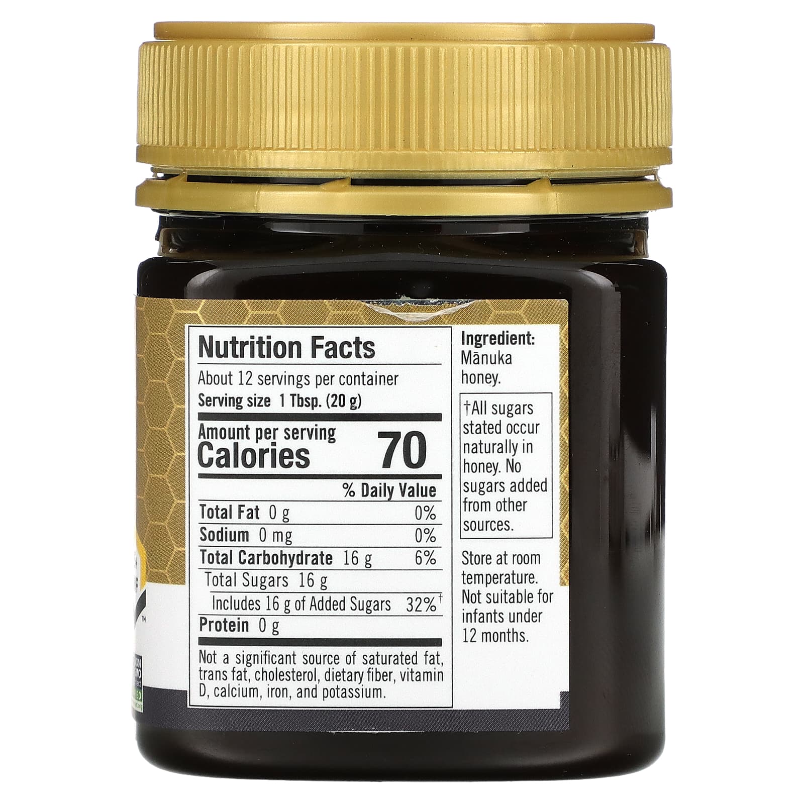 Flora, Мед манука, MGO 515+, 250 г (8,8 унции)