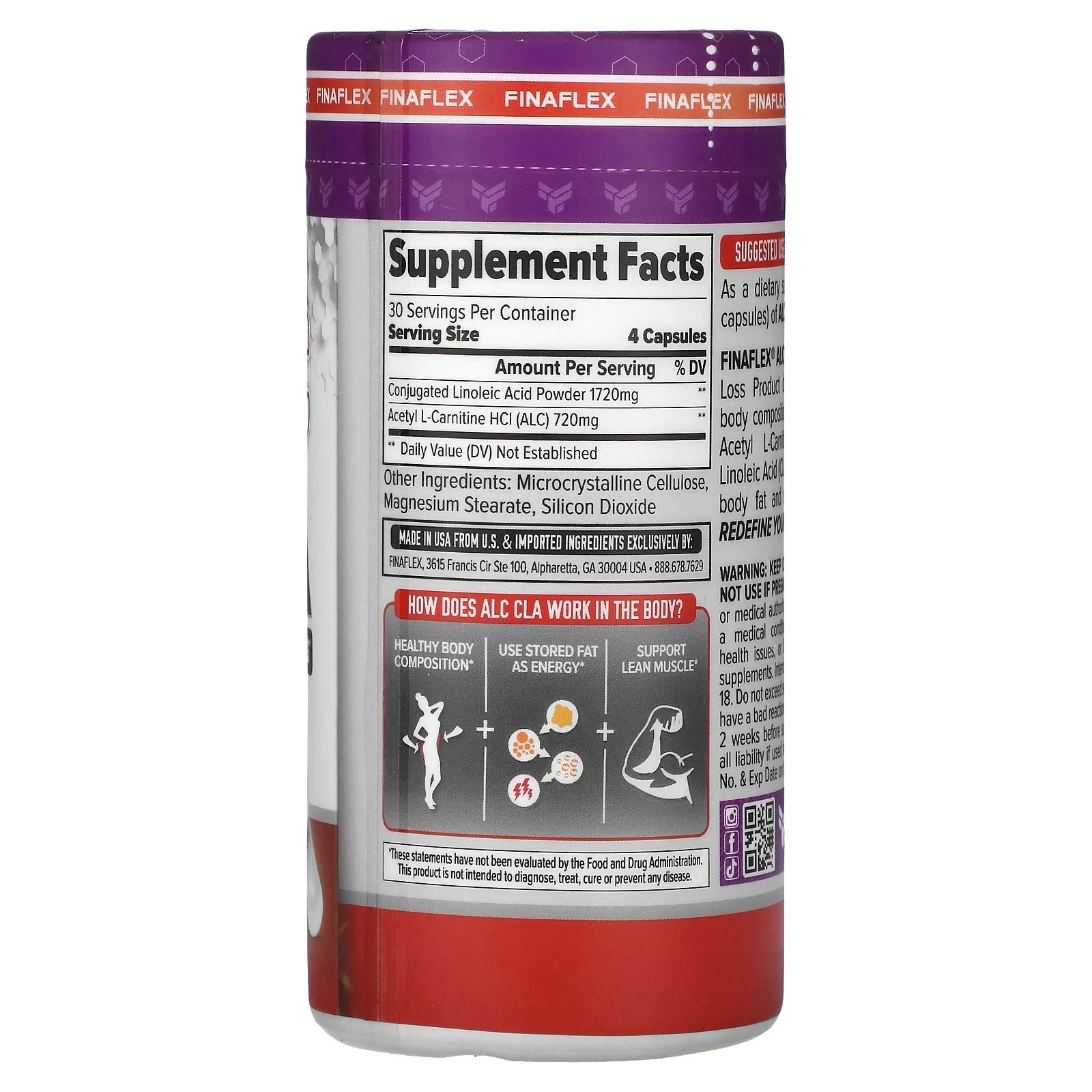 Finaflex, ALC, CLA, 120 капсул