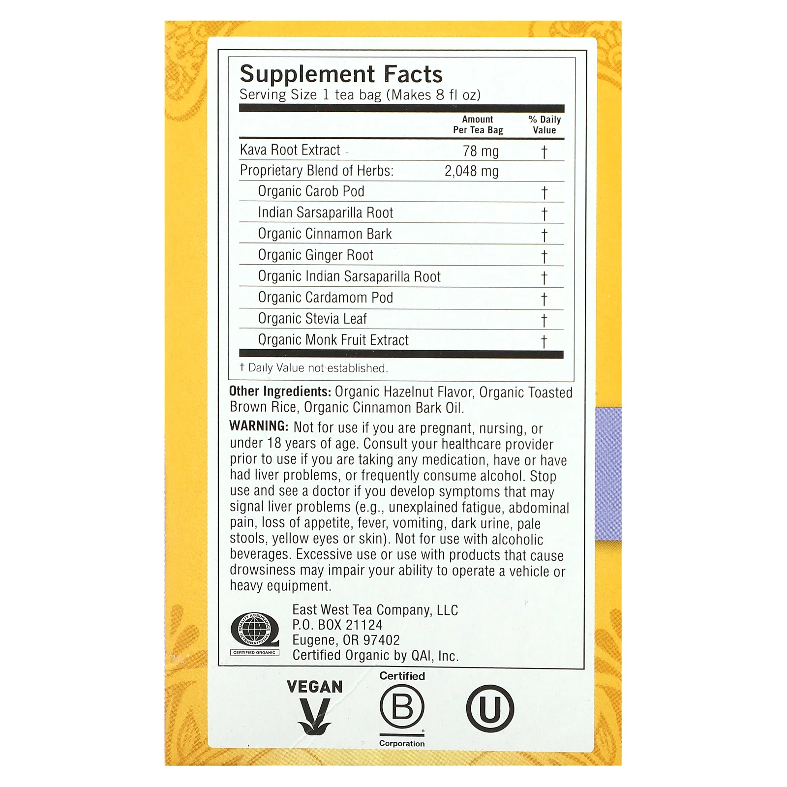 Yogi Tea, Kava Stress Relief (Кава антистресс), без кофеина, 16 чайных пакетиков, 36 г (1,27 унции)