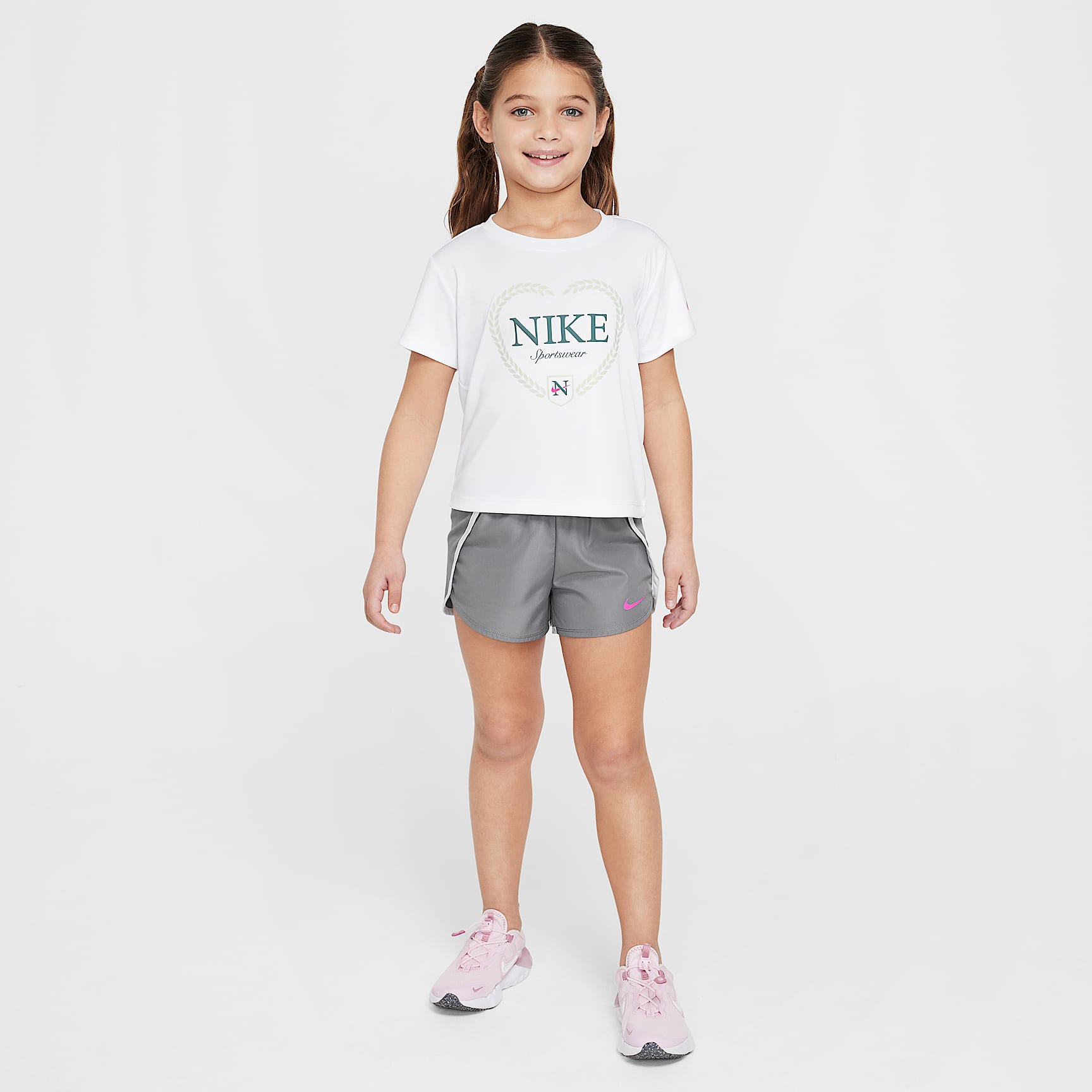 Nike Dri-FIT Game, Swoosh, Match! Little Kids' 2-Piece Solid Set