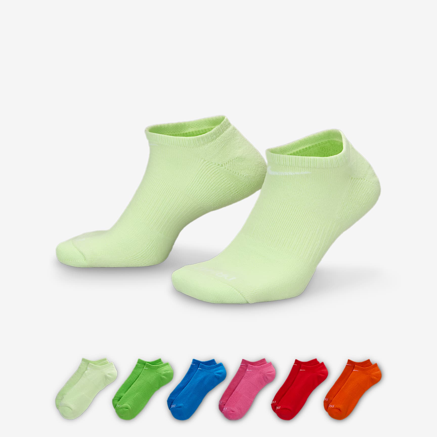 Nike Everyday Plus Cushioned Training No-Show Socks (6 Pairs)