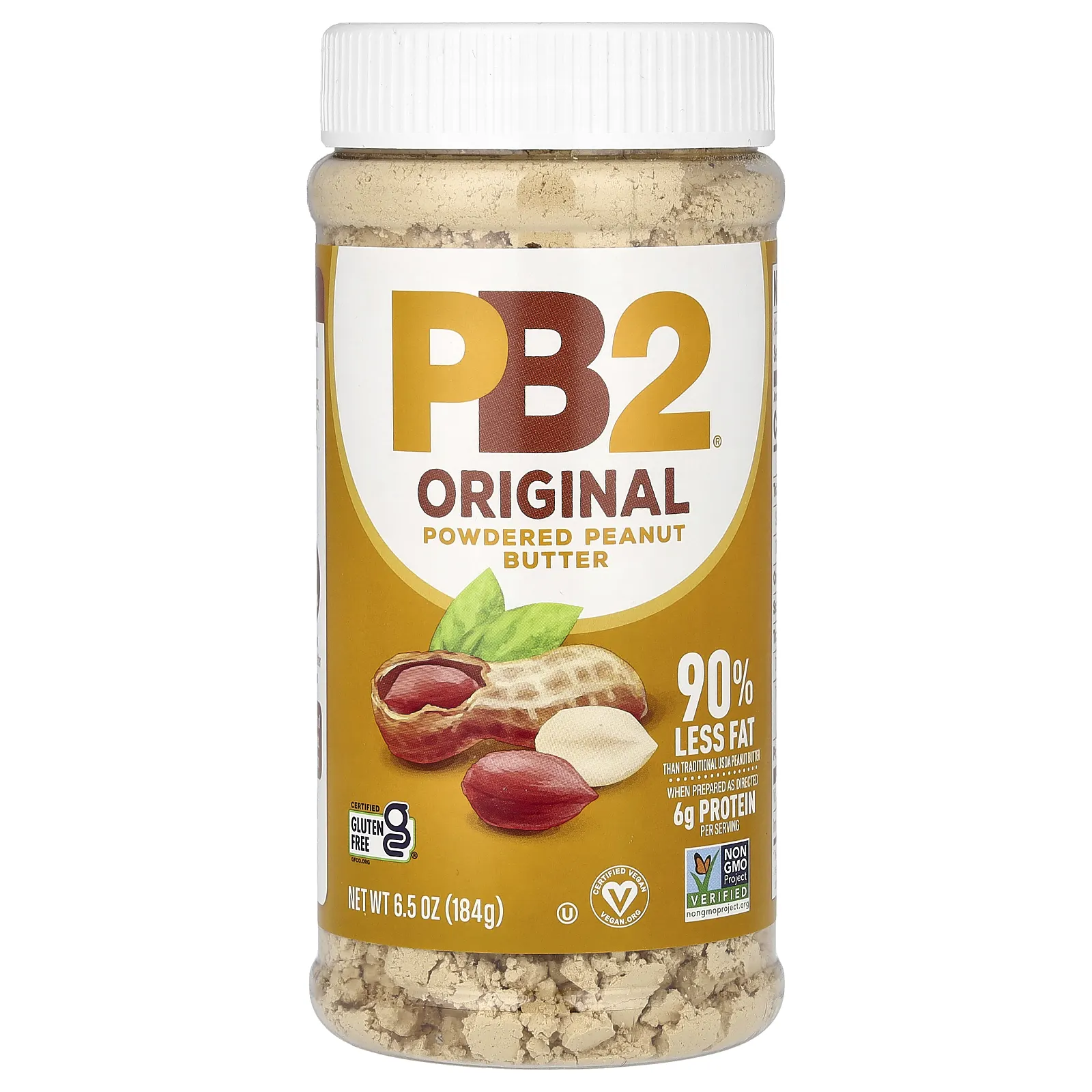 PB2 Foods, PB2, Арахисовое масло в порошке, 6,5 унций (184 г)