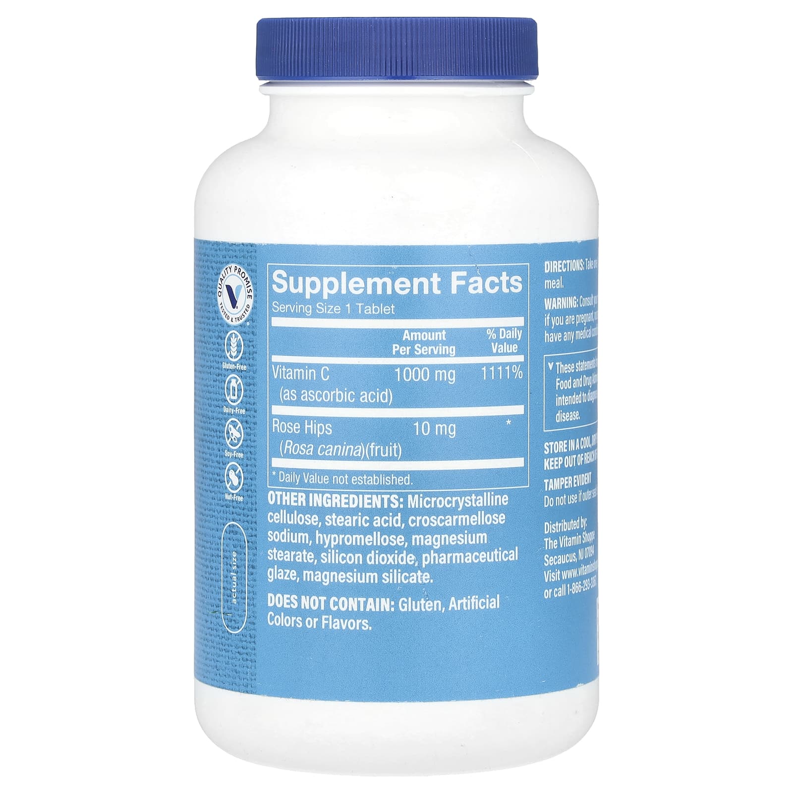 The Vitamin Shoppe, Витамин C с шиповником, 300 таблеток