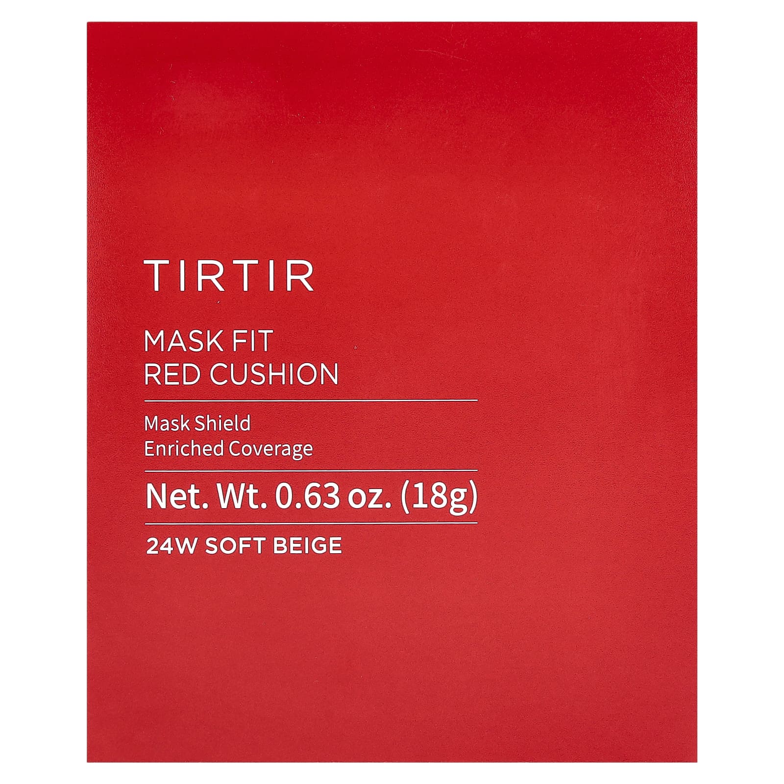 TIRTIR, Mask Fit Red Cushion, мягкий бежевый, 24 Вт, 18 г (0,63 унции)