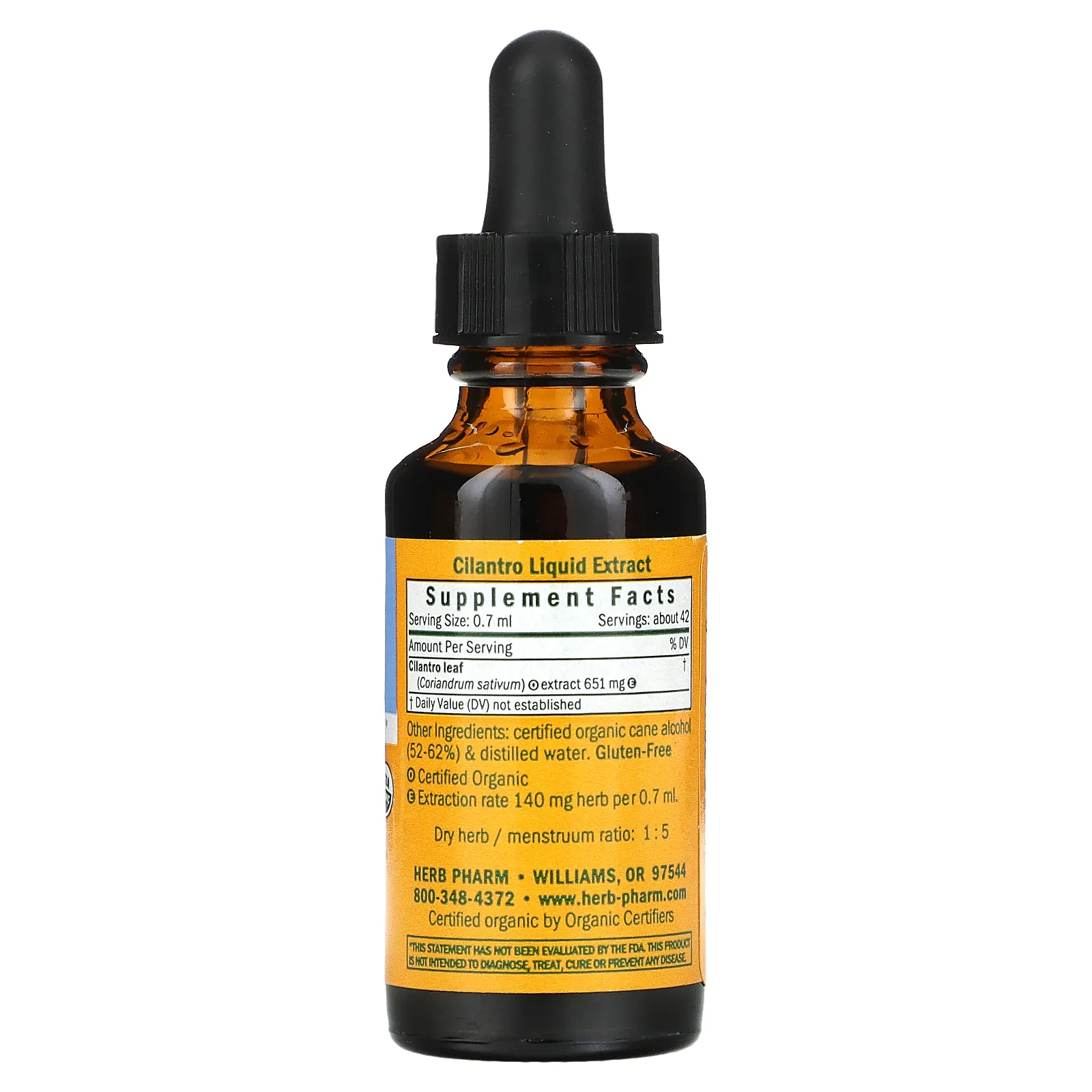 Herb Pharm, Кориандр, цельный лист, 30 мл (1 жидк. унция)