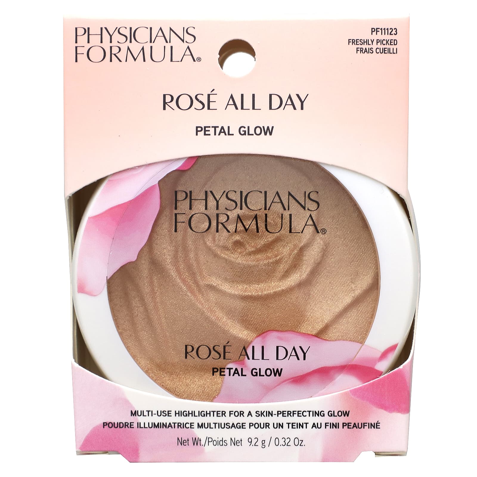 Physicians Formula, Rose All Day Petal Glow, универсальный хайлайтер, свежесобранный, 9,2 г (0,32 унции)