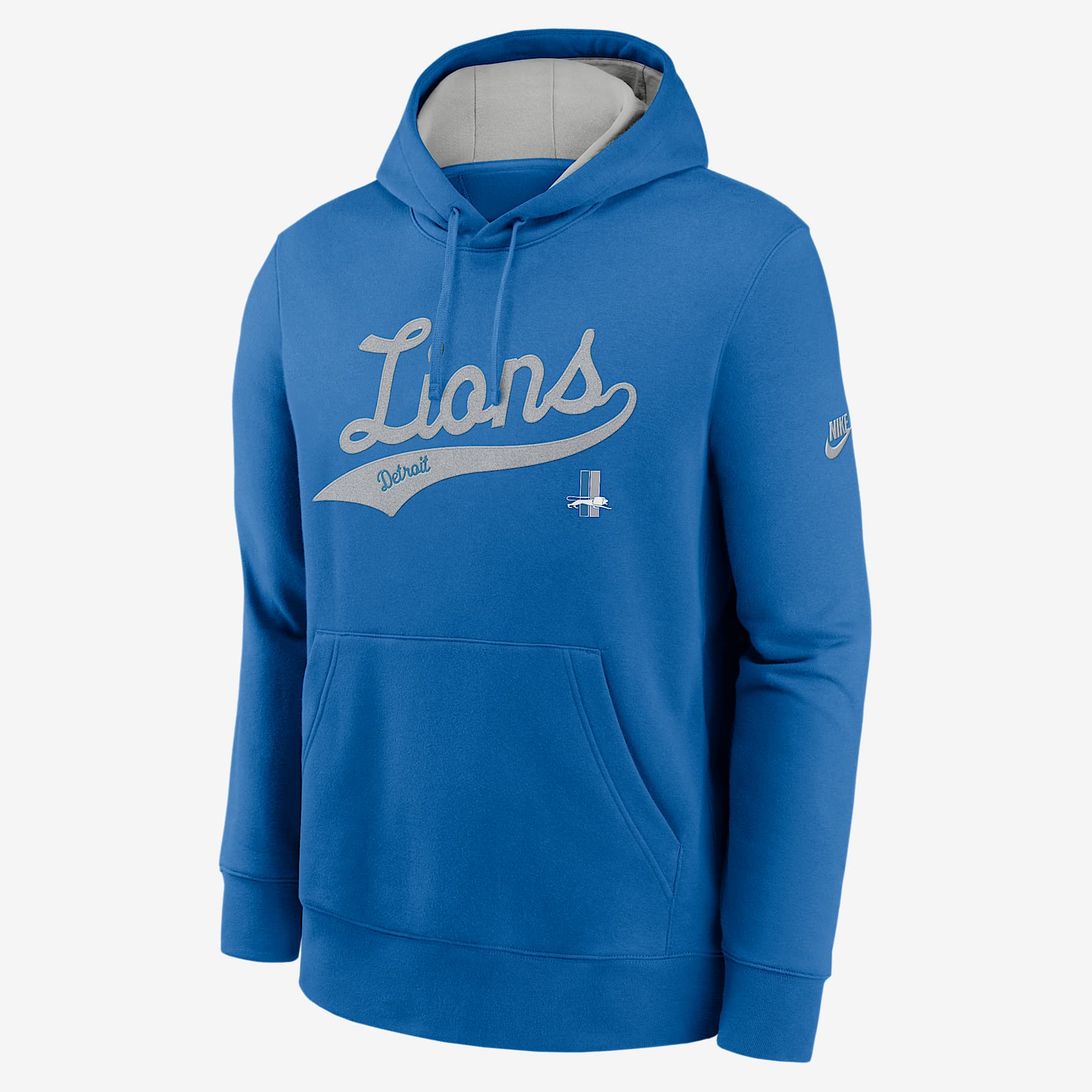 Detroit Lions Rewind Club Logo Men's Nike NFL Pullover Hoodie