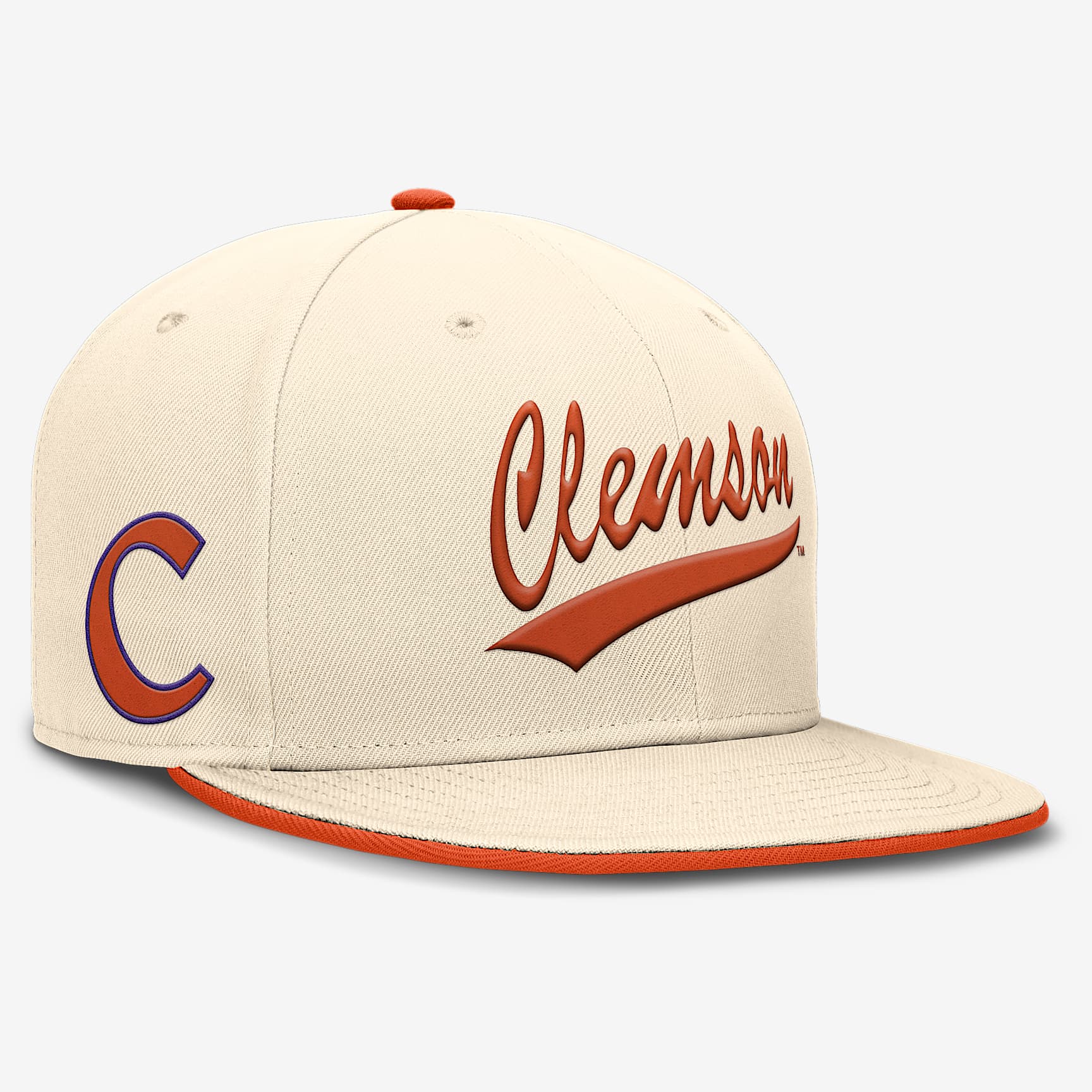 Clemson Tigers Primetime True Men's Nike Dri-FIT College Fitted Hat