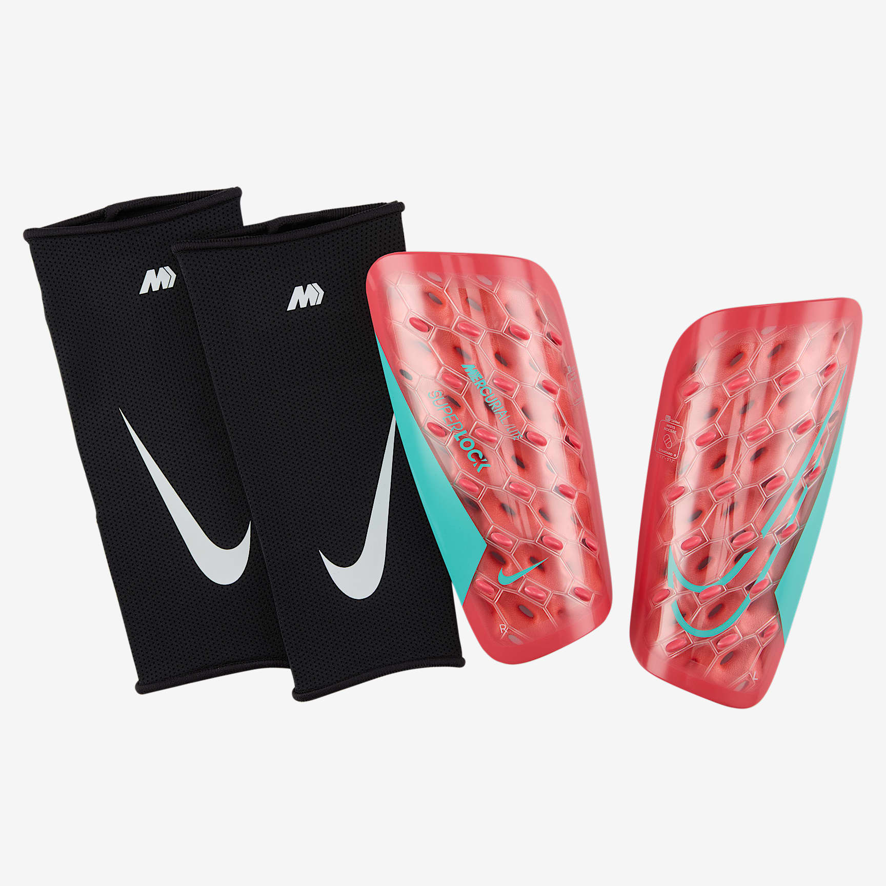 Nike Mercurial Lite SuperLock Soccer Shin Guards