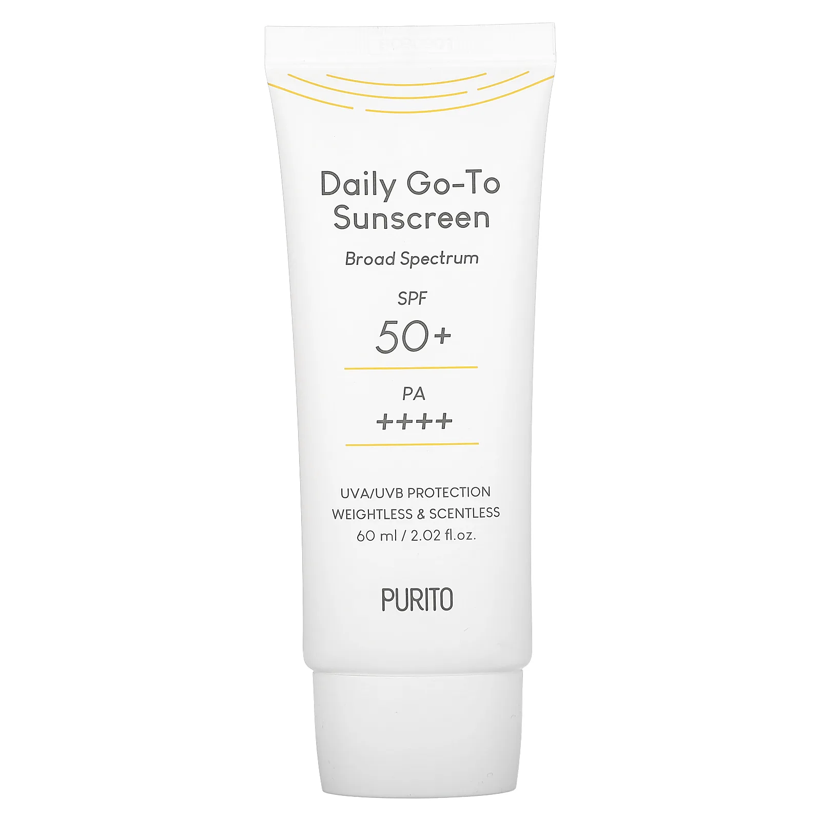 Purito, Daily Go-To Sunscreen, SPF 50+ PA++++, 2.02 fl oz (60 ml)