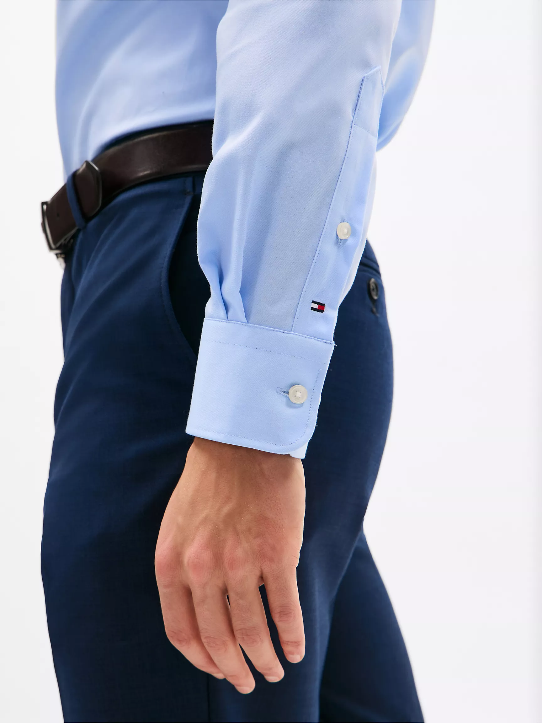 Мужская классическая рубашка Tommy Hilfiger, Стандартная рубашка THFlex