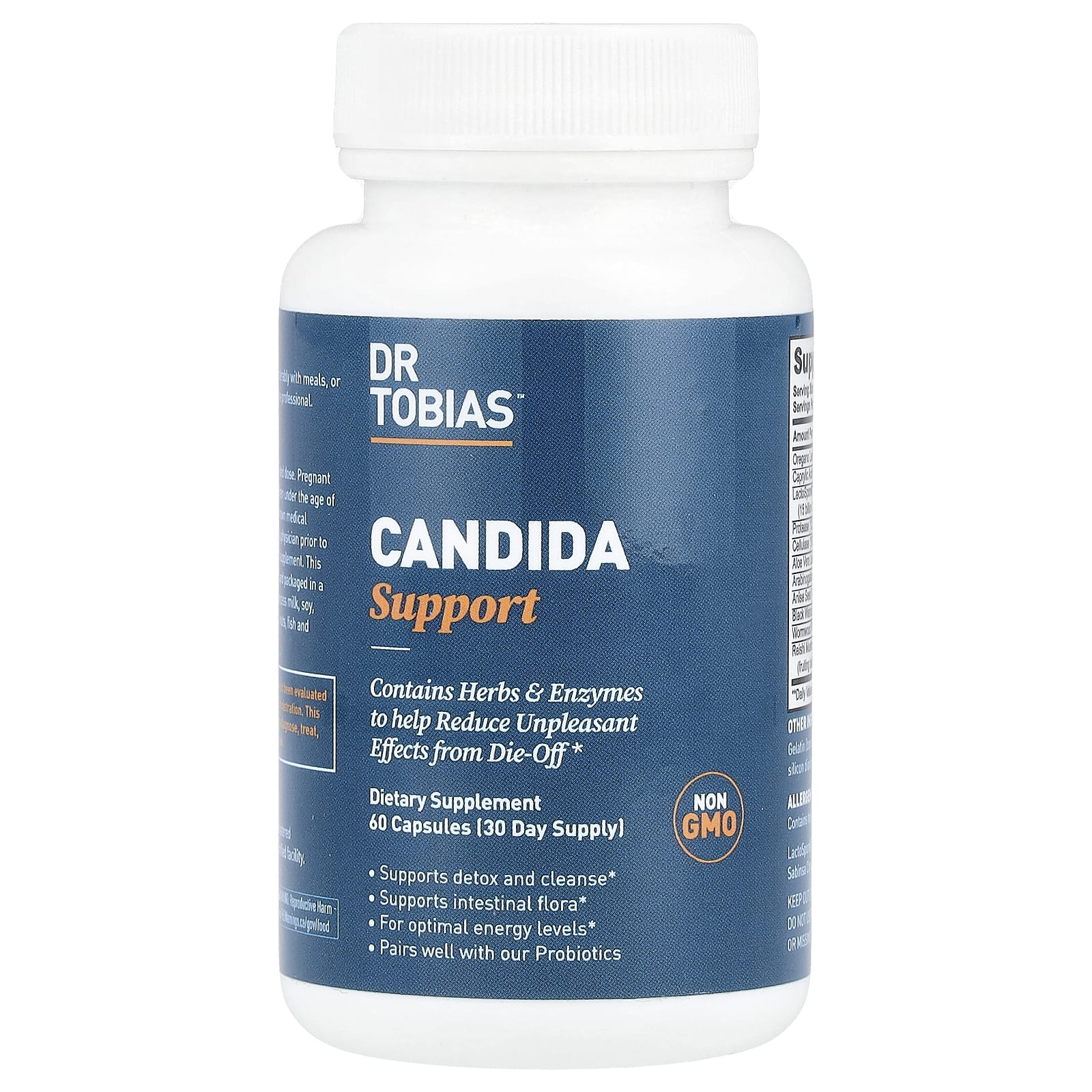 Dr. Tobias, Candida Support, 60 капсул