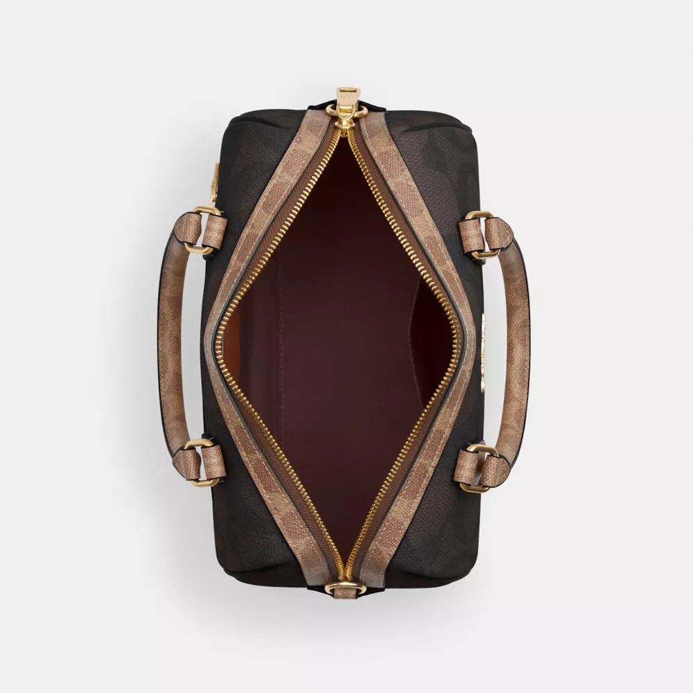 Сумка COACH Rowan Satchel Bag In Blocked Signature Canvas