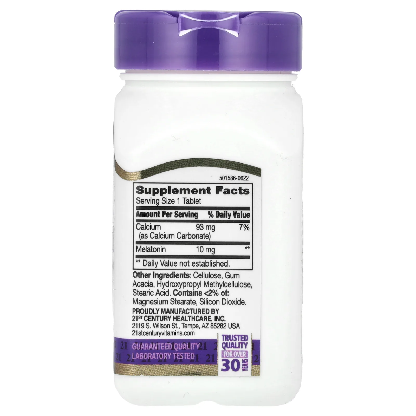 21st Century, Мелатонин с пролонгированным высвобождением, 10 мг, 120 таблеток