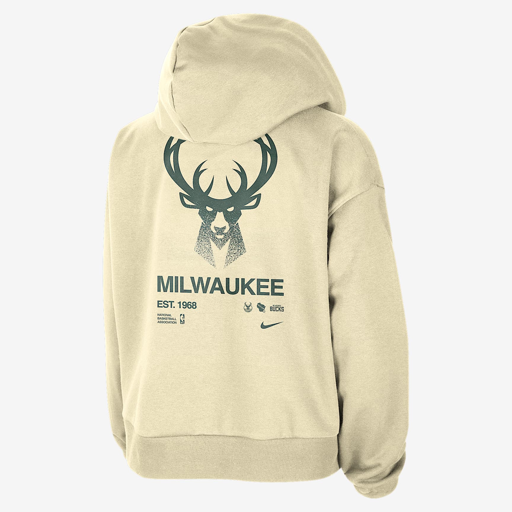 Milwaukee Bucks Standard Issue Women's Nike Dri-FIT NBA Pullover Hoodie