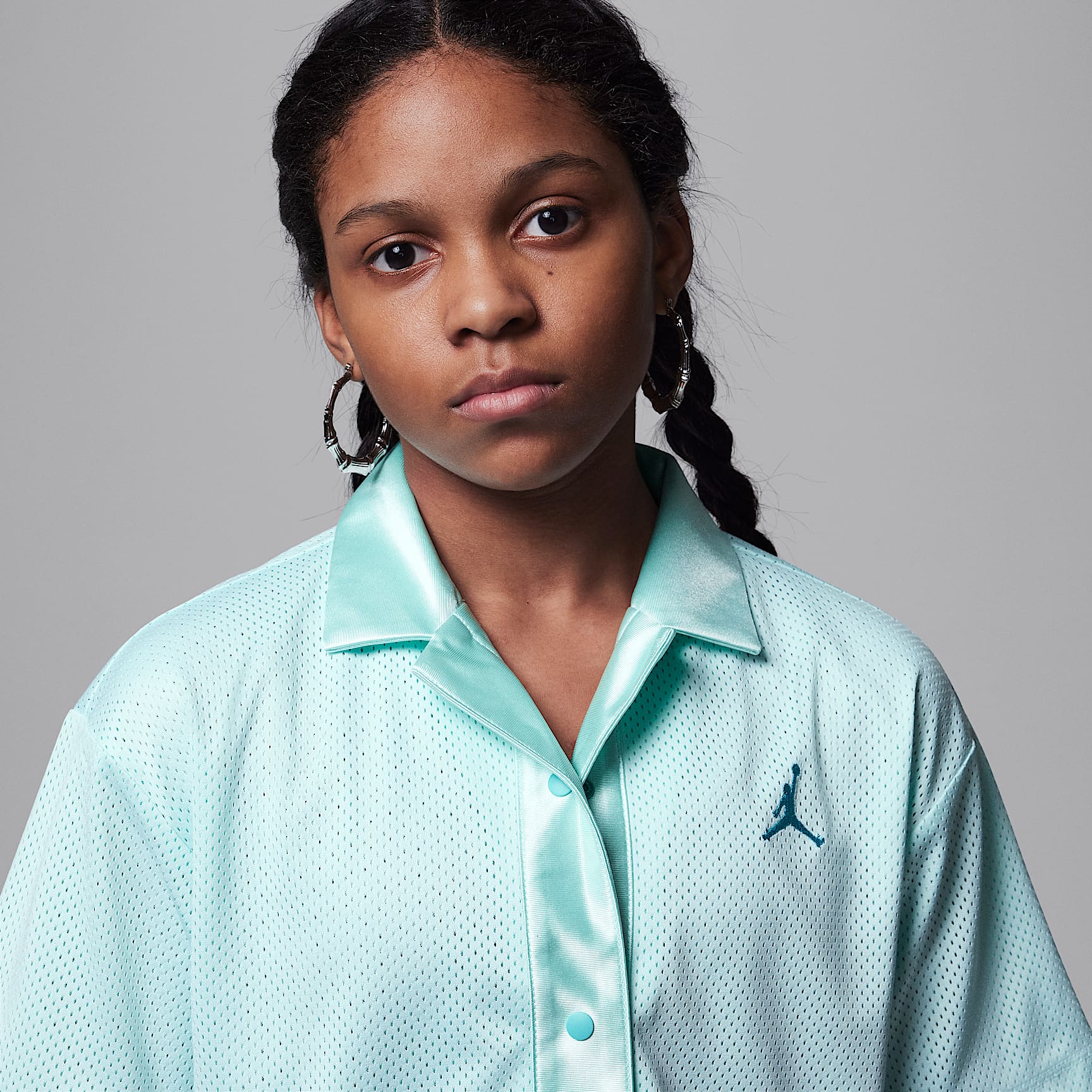 Jordan Dri-FIT Training Camp Big Kids' Jumpman Mesh Top
