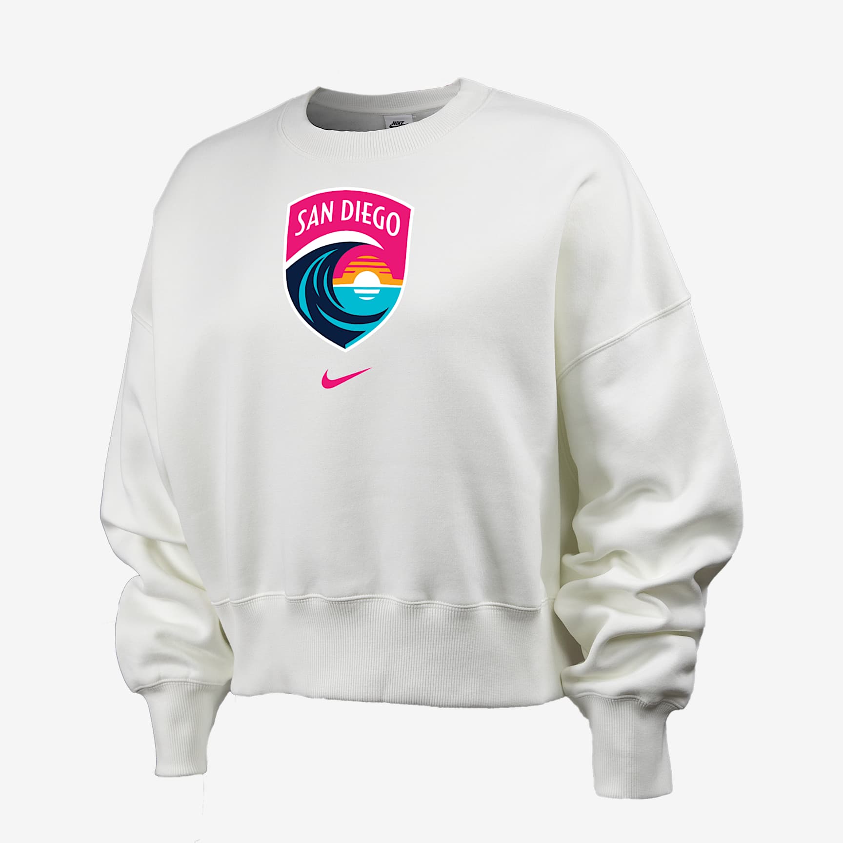 San Diego Wave FC Phoenix Fleece Women's Nike NWSL Crew-Neck Sweatshirt