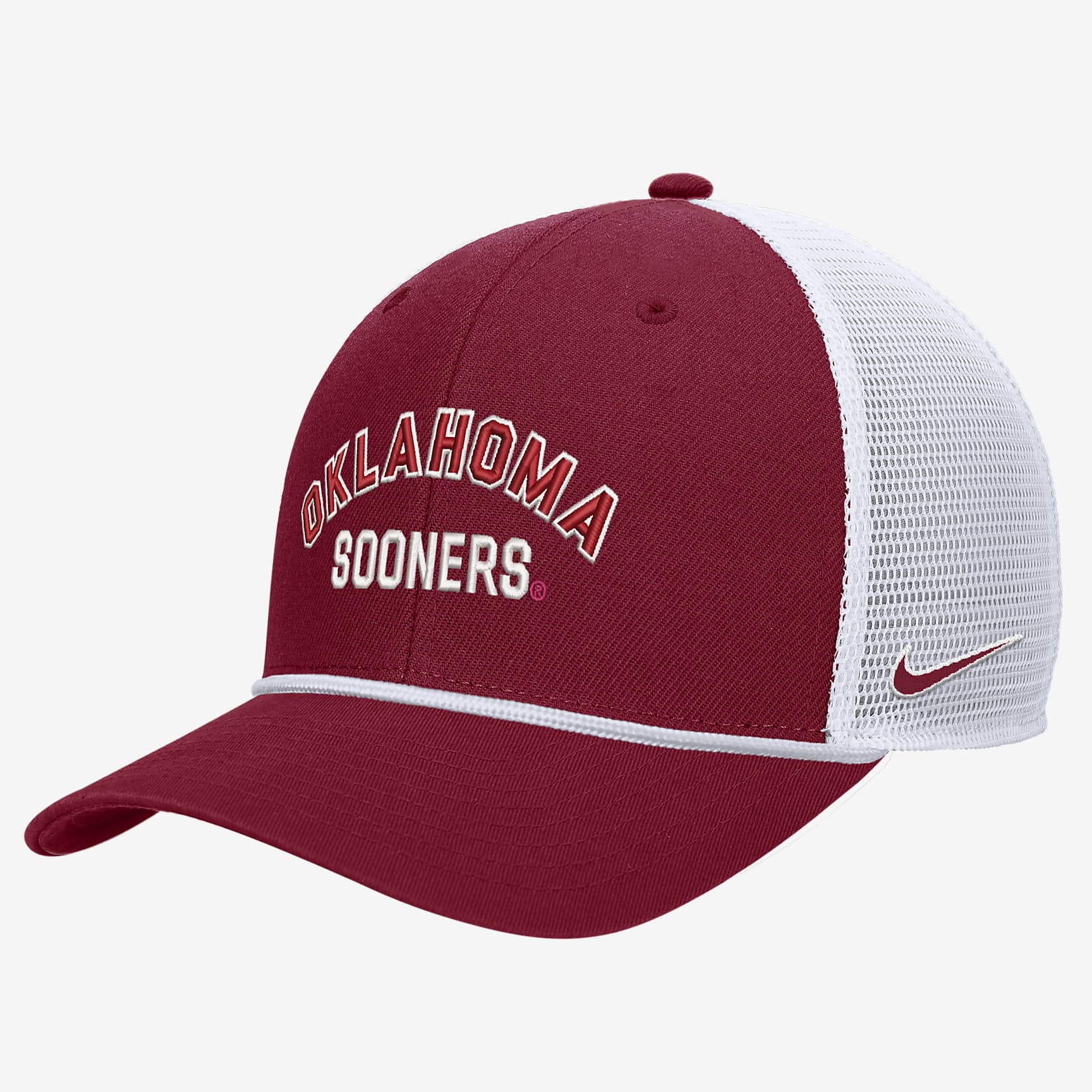 Oklahoma Nike College Snapback Trucker Hat