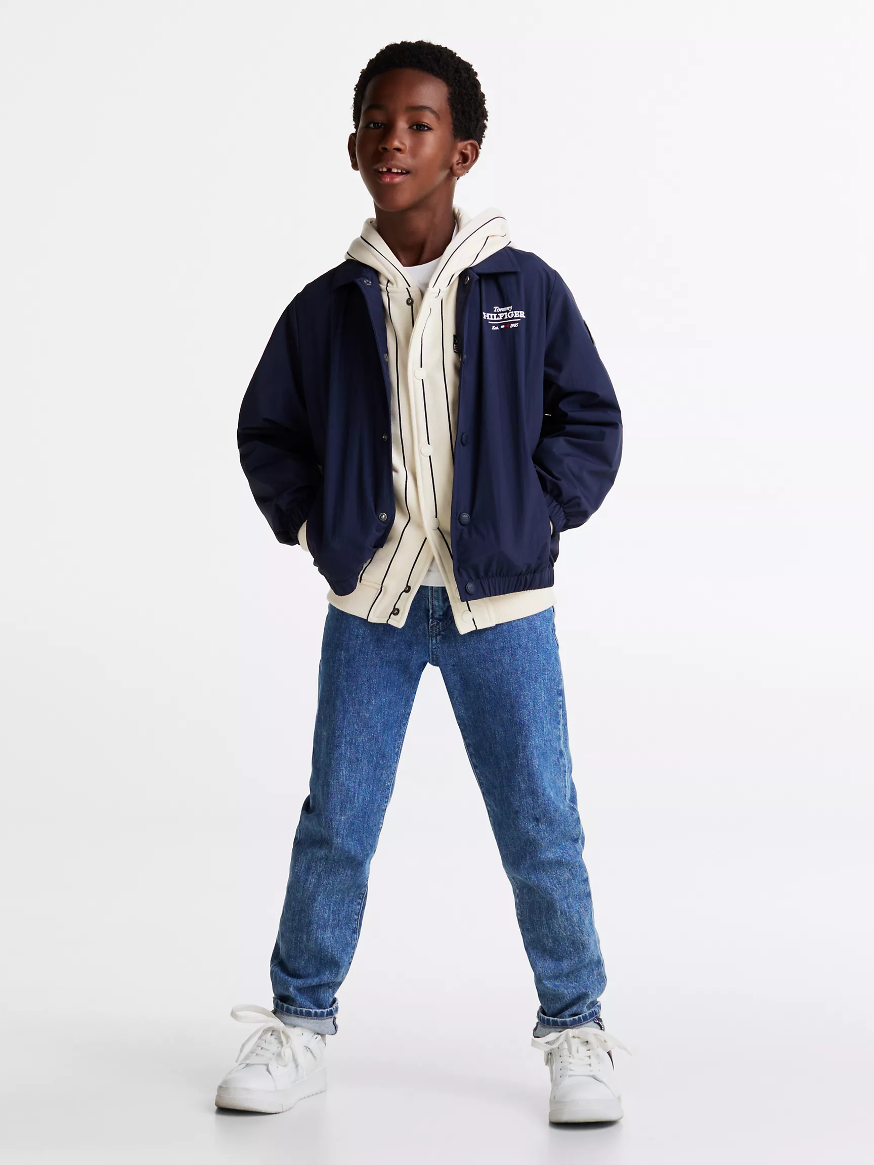 Куртка для мальчика Tommy Hilfiger, Детская куртка Coach с логотипом Hilfiger