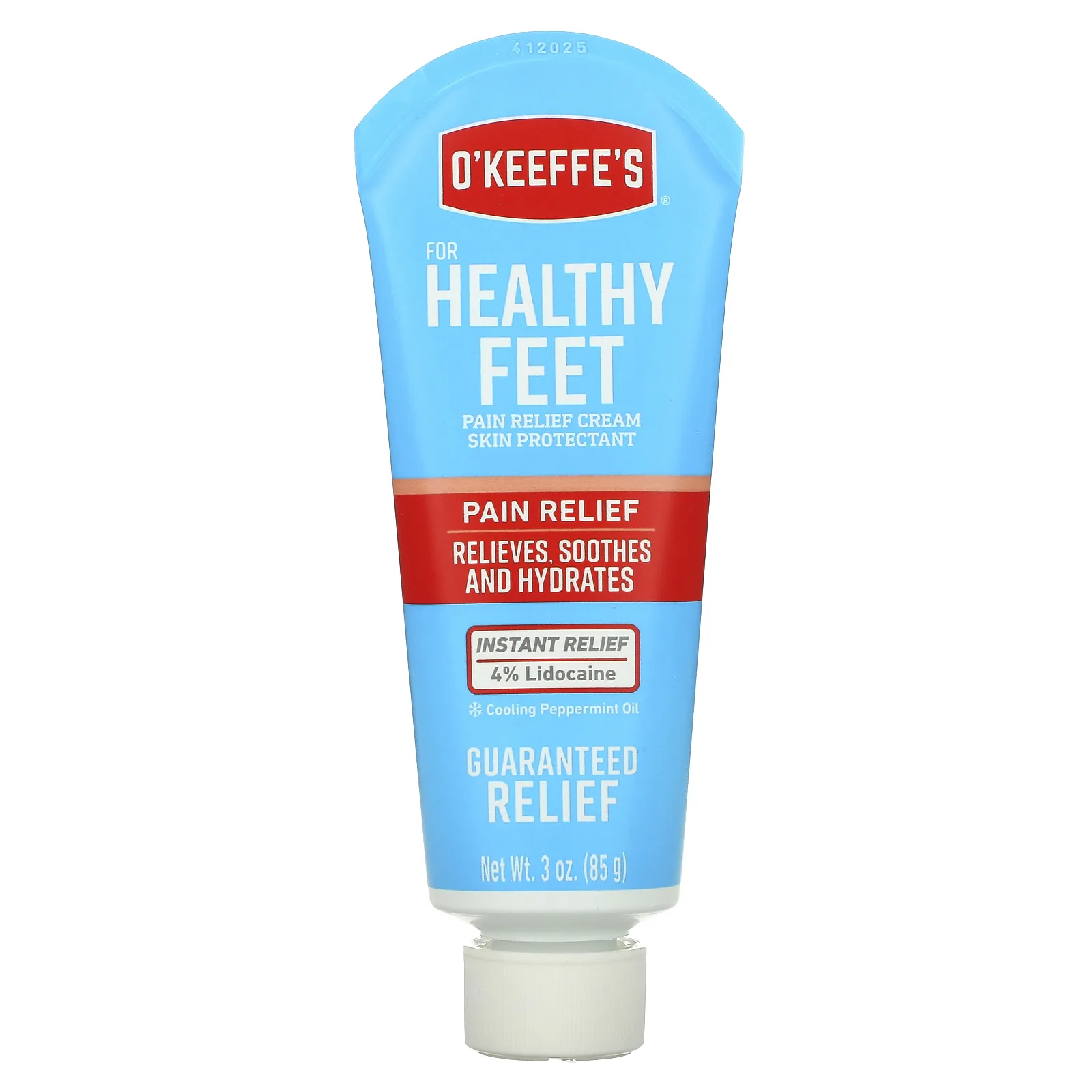 O'Keeffe's, For Healthy Feet, обезболивающий крем, 85 г (3 унции)