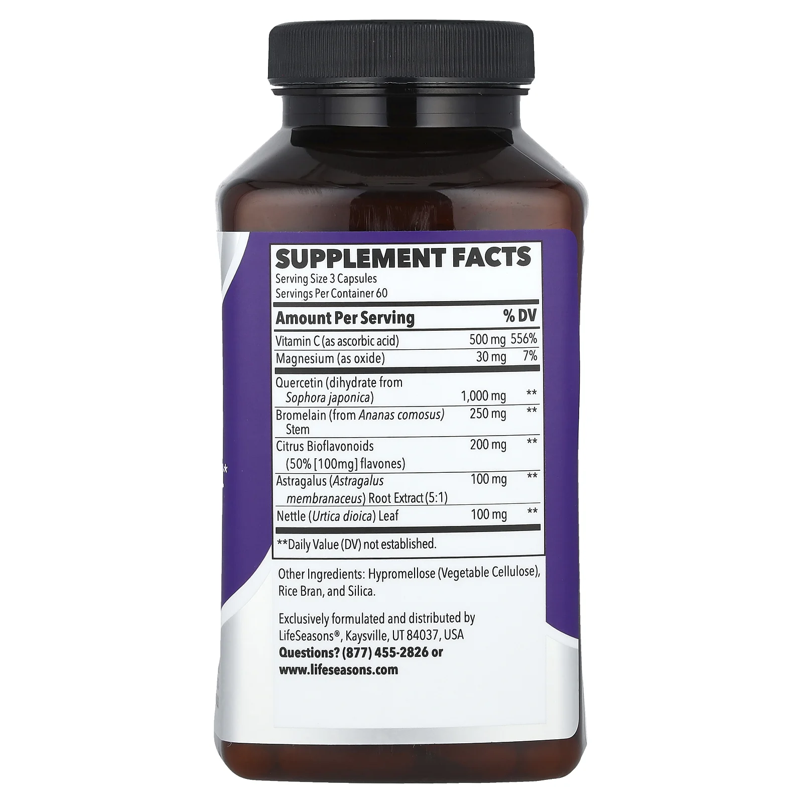 LifeSeasons, Breathe-X®, 180 растительных капсул