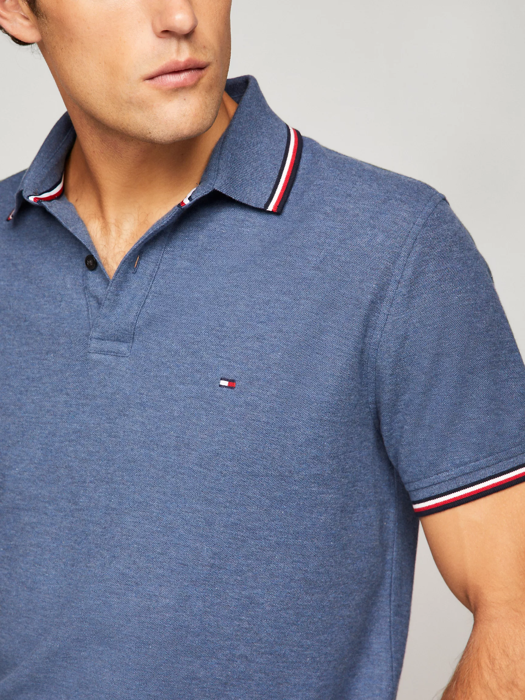 Мужское поло Tommy Hilfiger, Влагоотводящее поло Tommy стандартного кроя