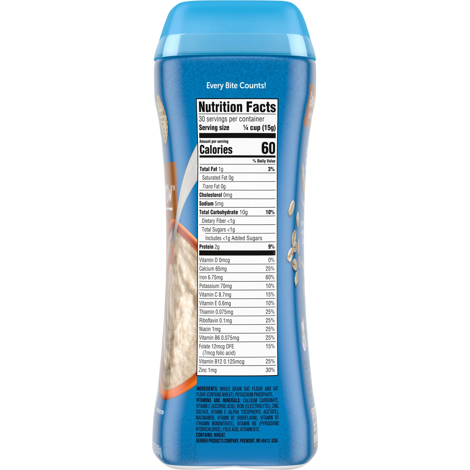 Gerber, 1st Foods, овсяные хлопья, один вид злаков, 454 г (16 унций)