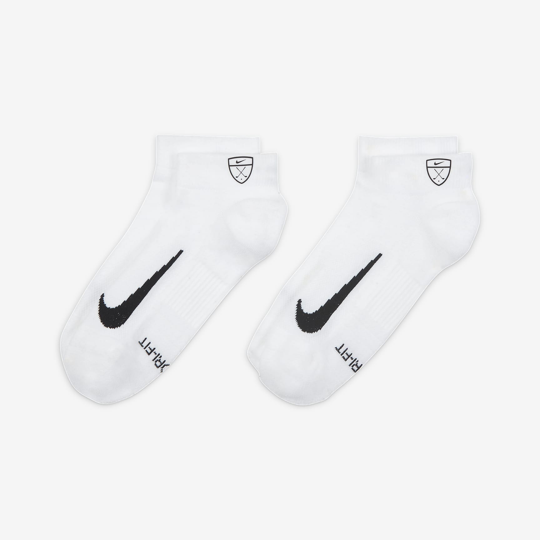 Nike Multiplier Low Golf Quarter Socks (2 Pairs)