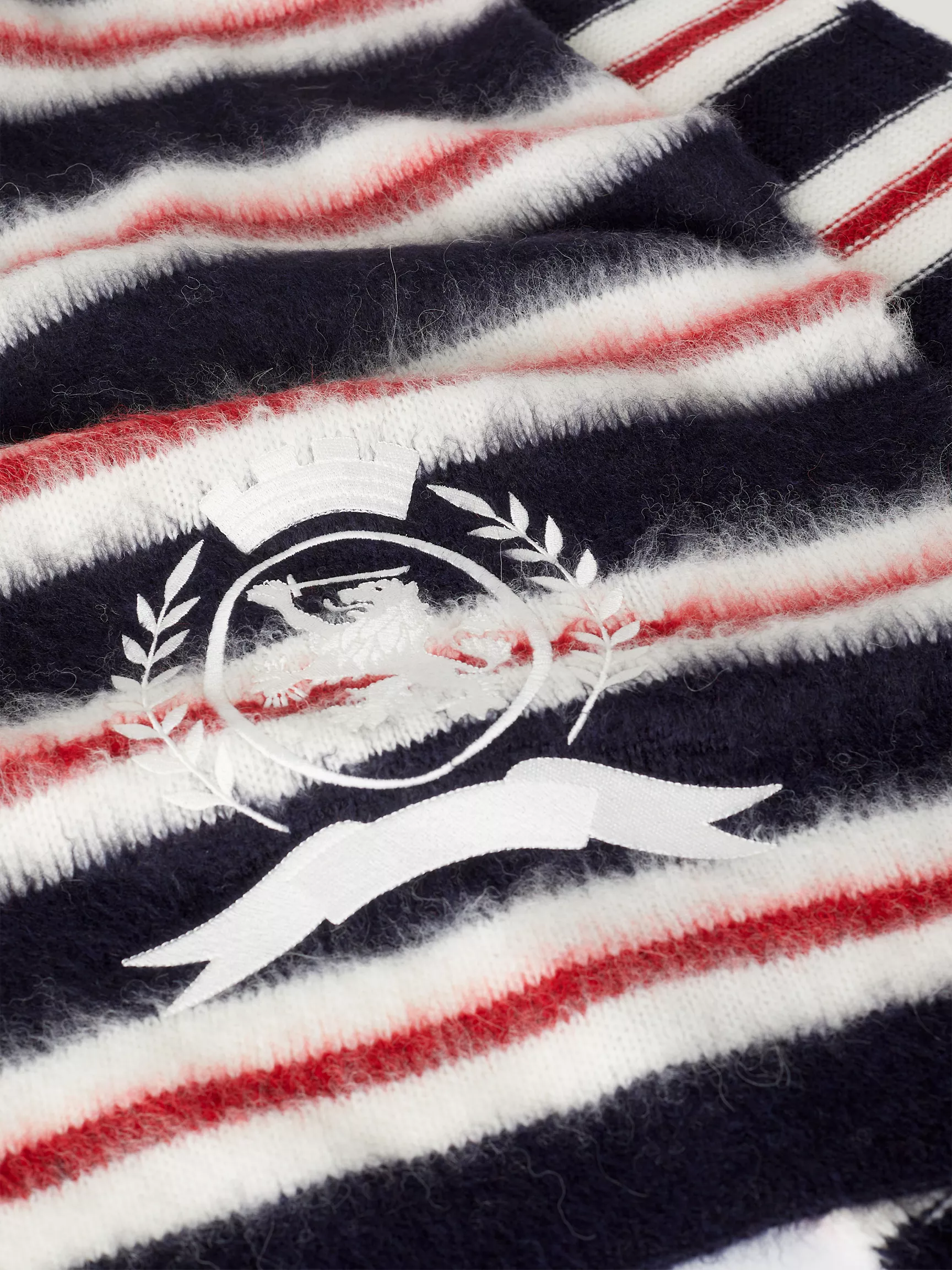 Женский шарф Tommy Hilfiger, Шарф в полоску в стиле регби с логотипом герба