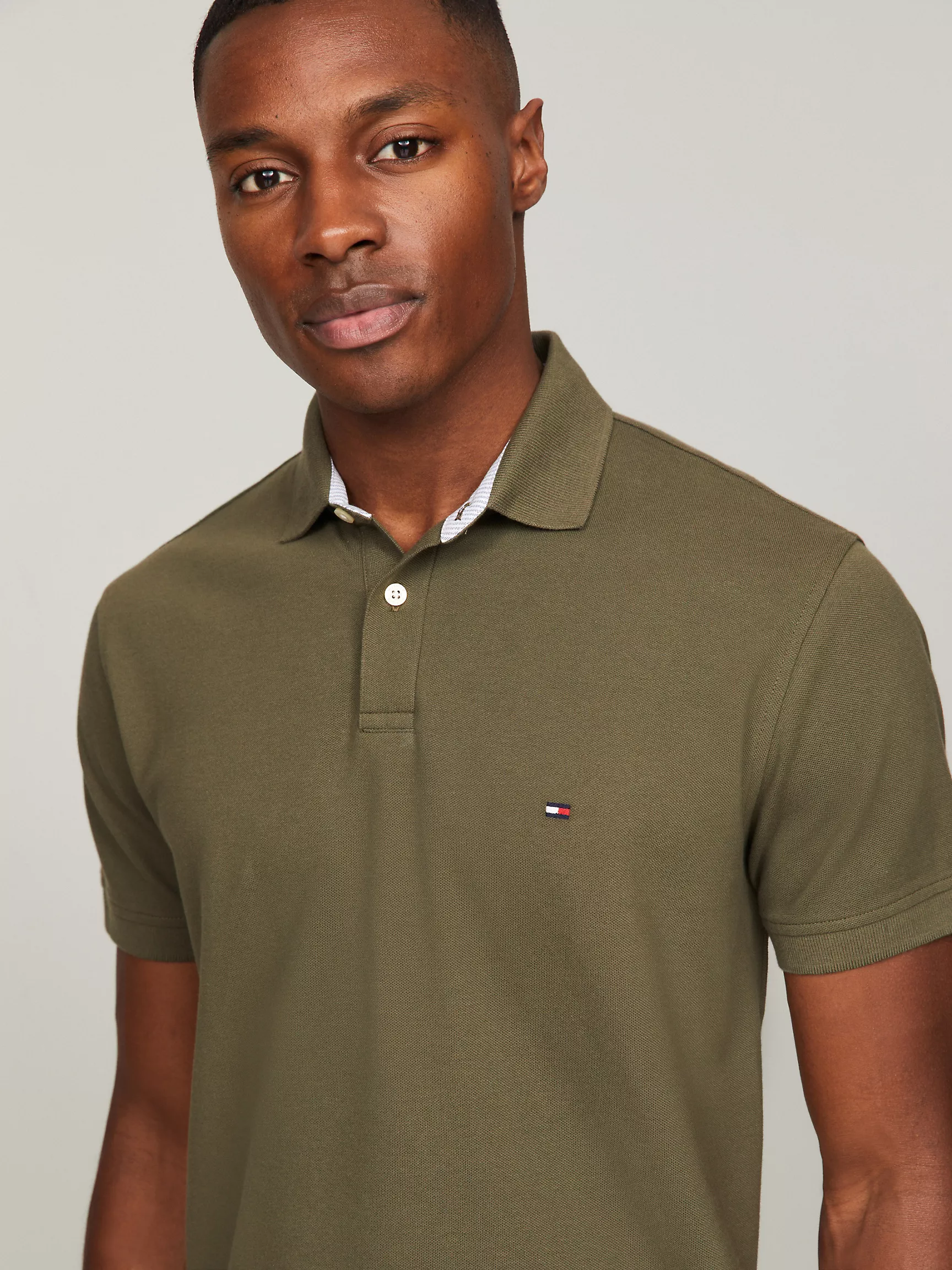 Мужское поло Tommy Hilfiger, Эластичное поло стандартного кроя Tommy