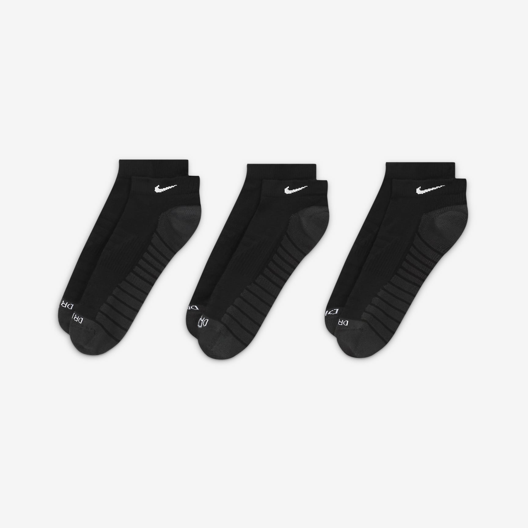 Nike Everyday Max Cushioned Training No-Show Socks (3 Pairs)