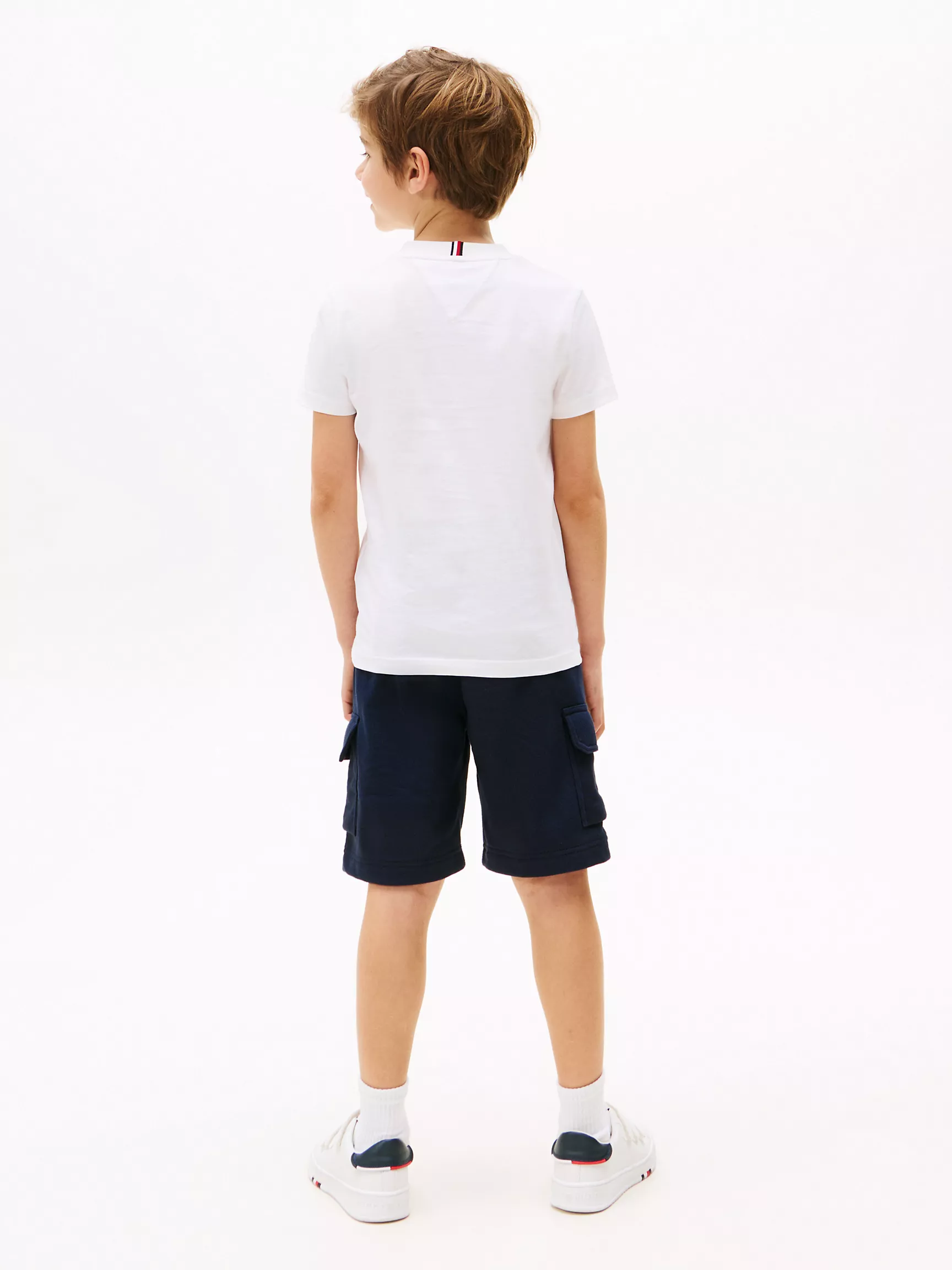 Комплект из топа и шорт для мальчика Tommy Hilfiger, Детский комплект: футболка с логотипом Tommy и карго-шорты