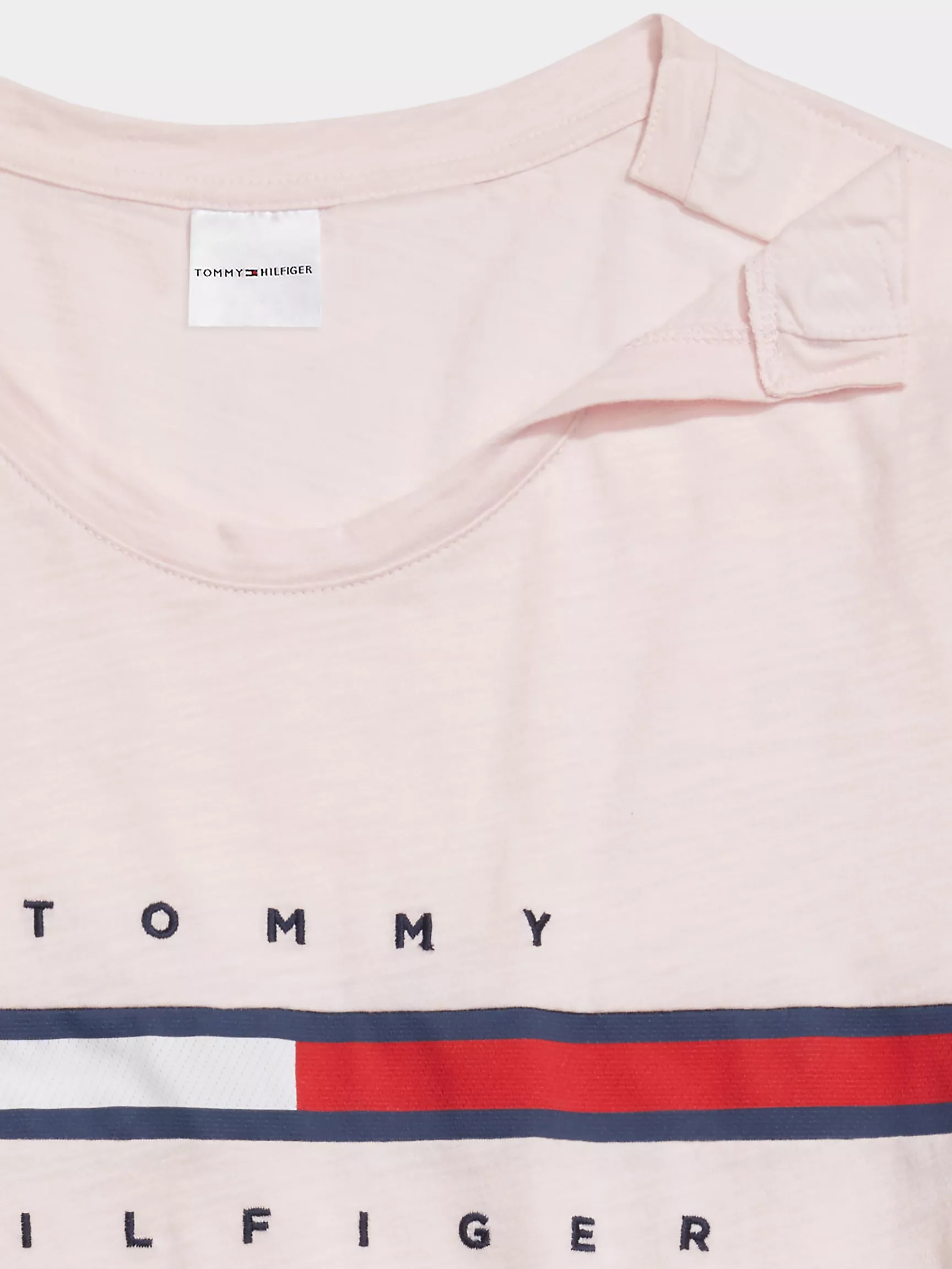 Женская футболка Tommy Hilfiger, Полосатая футболка с фирменным логотипом